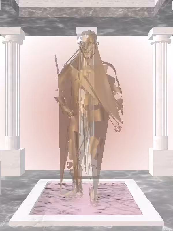 HeavenComputer: The Fading Injured Old Bronze Man #1400