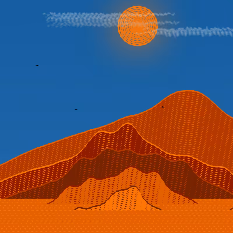 Painted Mountain Sunset #69