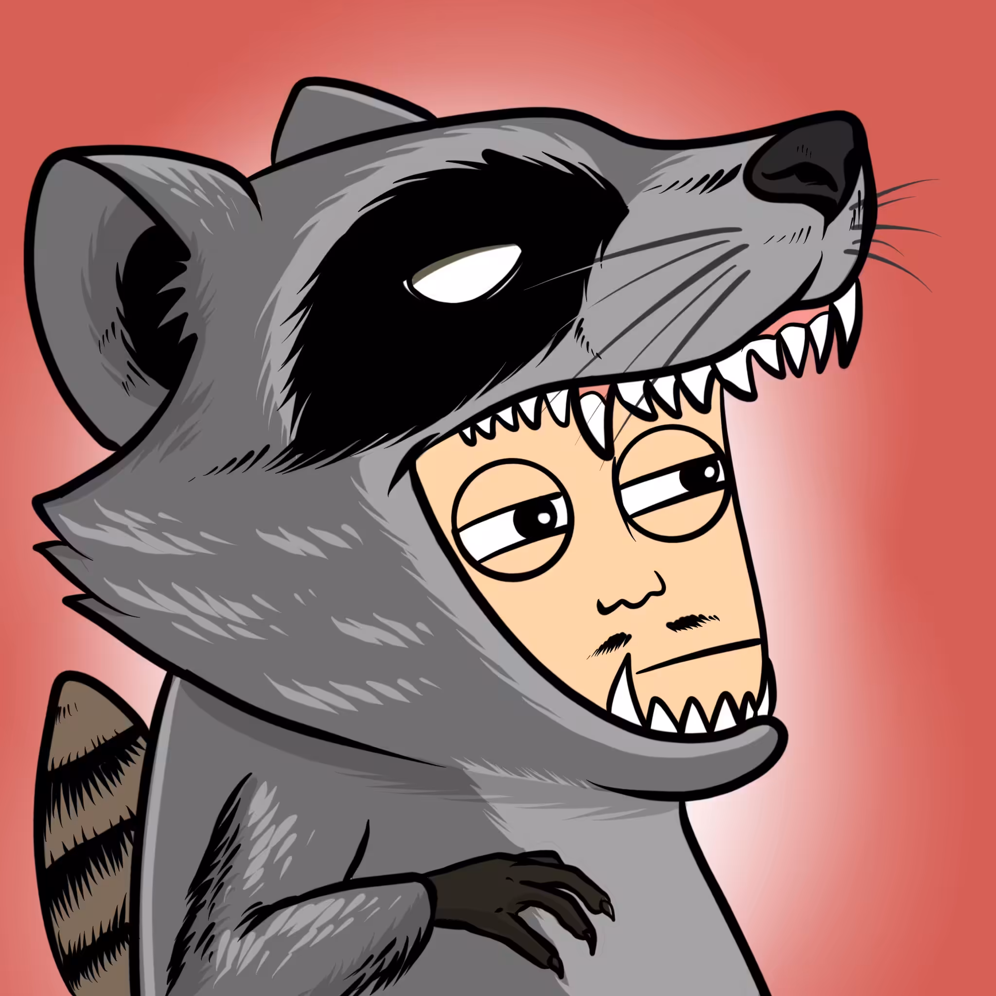 Racoon beast doll