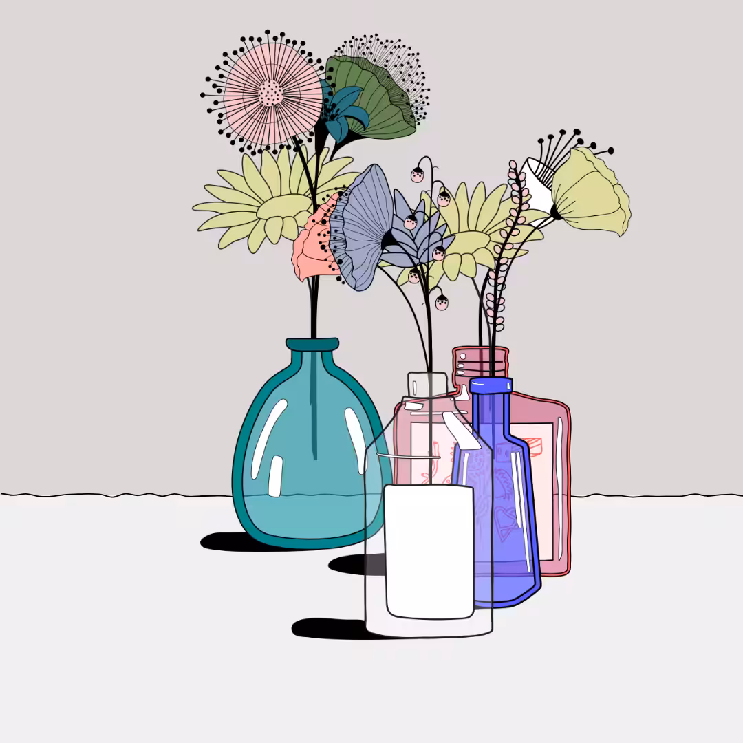 Flowers & Bottle #31