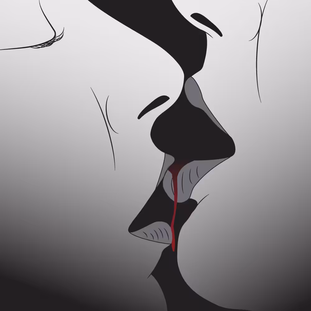 Your kisses still burn