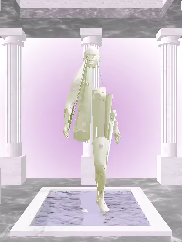 HeavenComputer: The Receding Matte Green Woman #4858