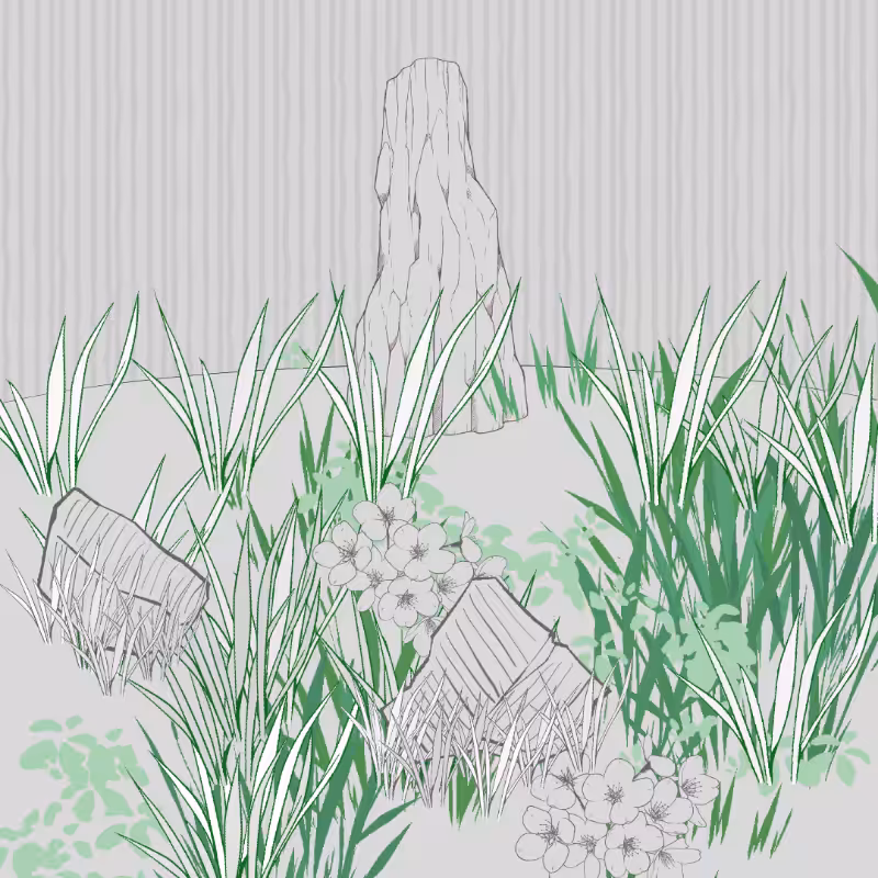 Wild Grass and Rubble #195