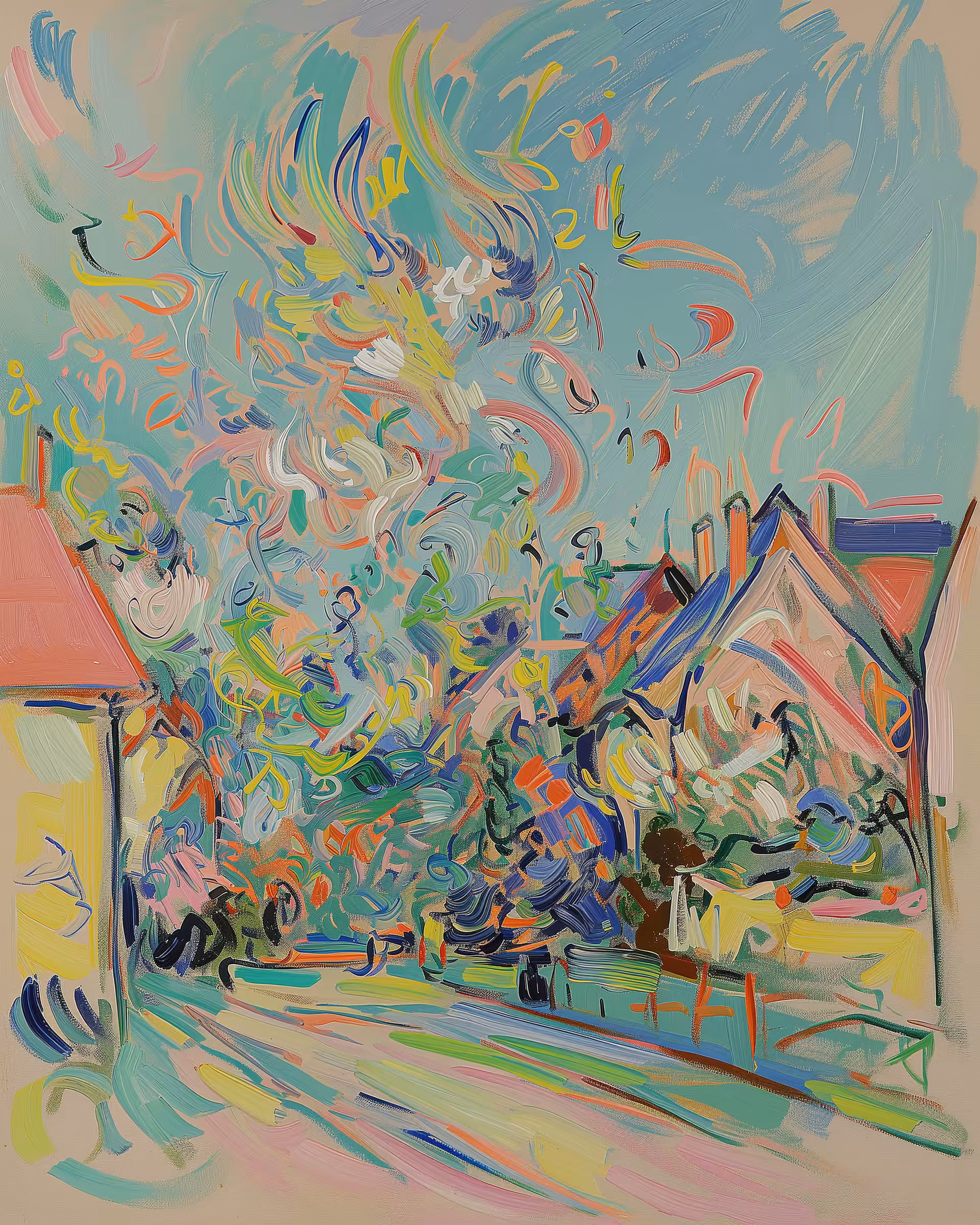 The Street of Whirling Colors