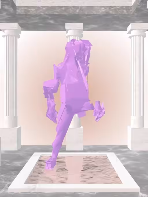 HeavenComputer: The Shooter Glossy Violet Woman #4909