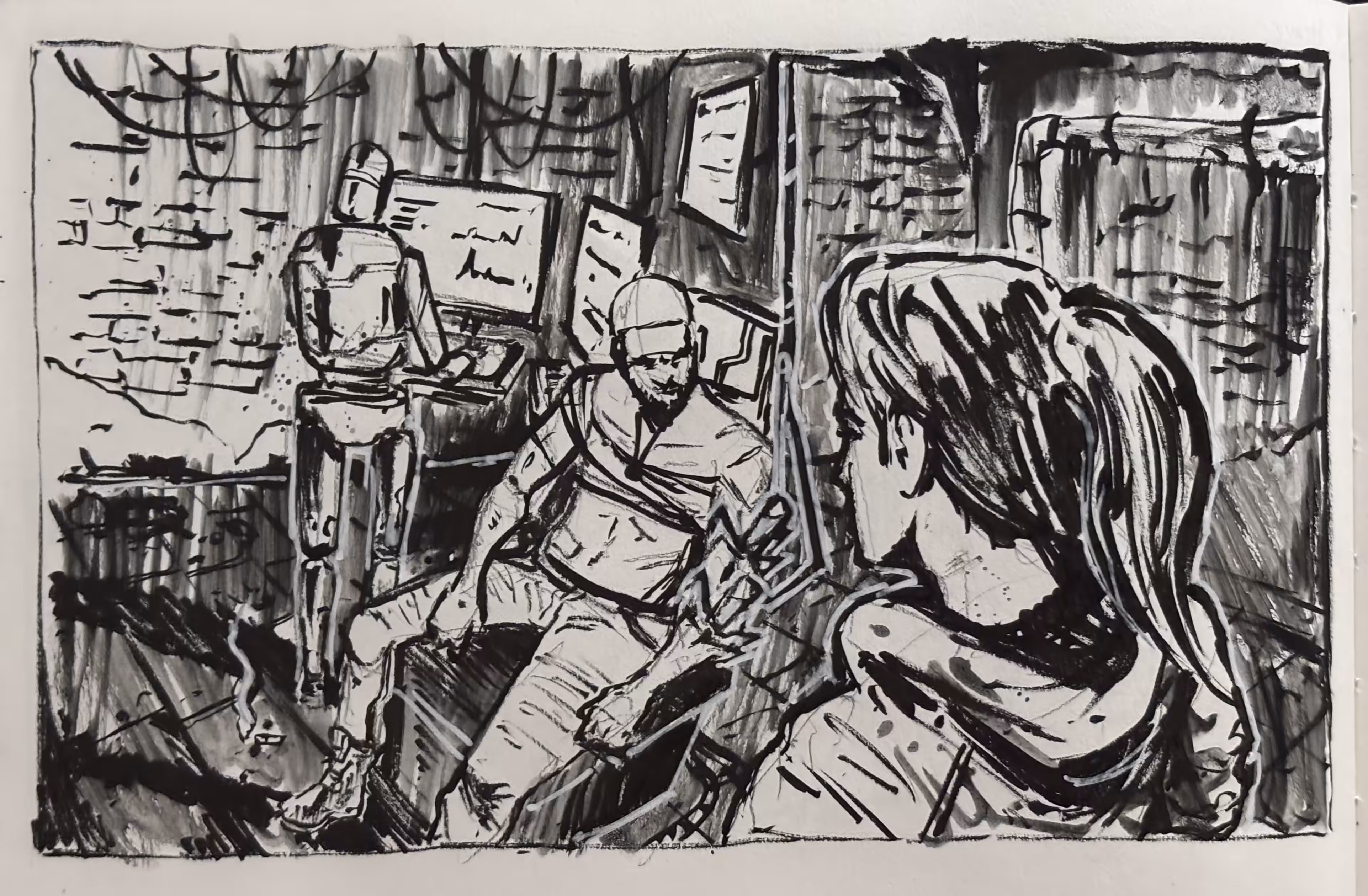 INKTOBER 2025: Cyberpunk Chronicles: Sting