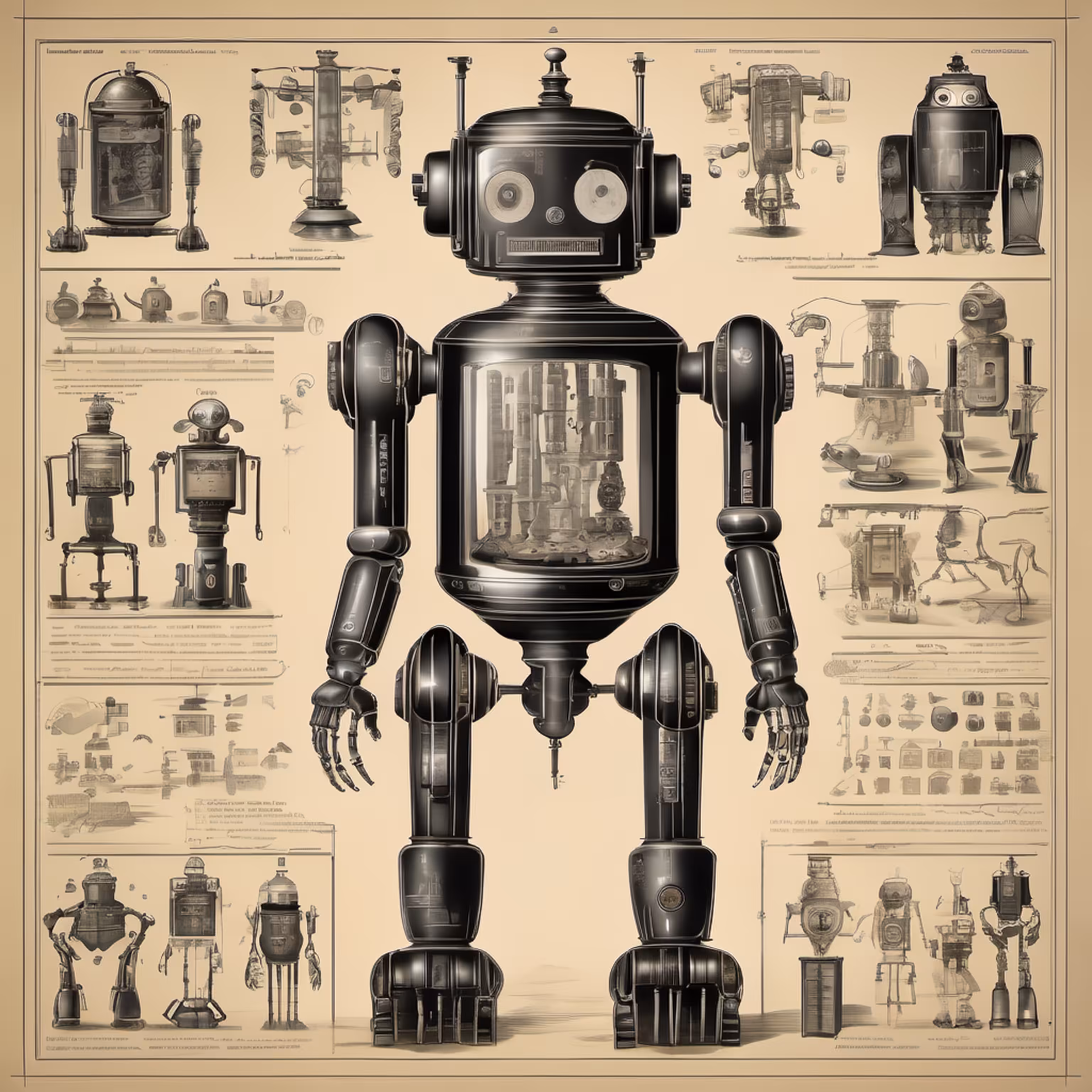 STUDIES ON ROBOTS - 19TH CENTURY #6