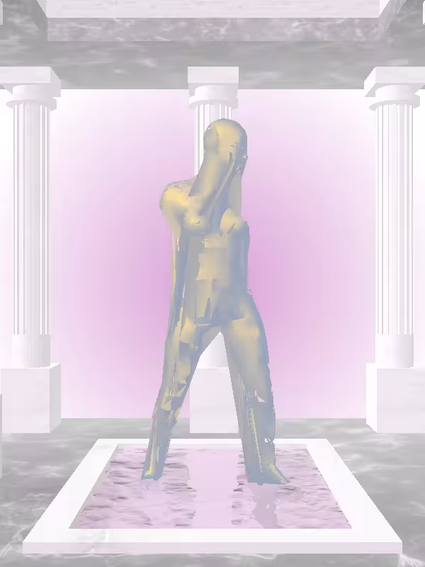 HeavenComputer: The Shooter Sunlit Cobalt Woman #983