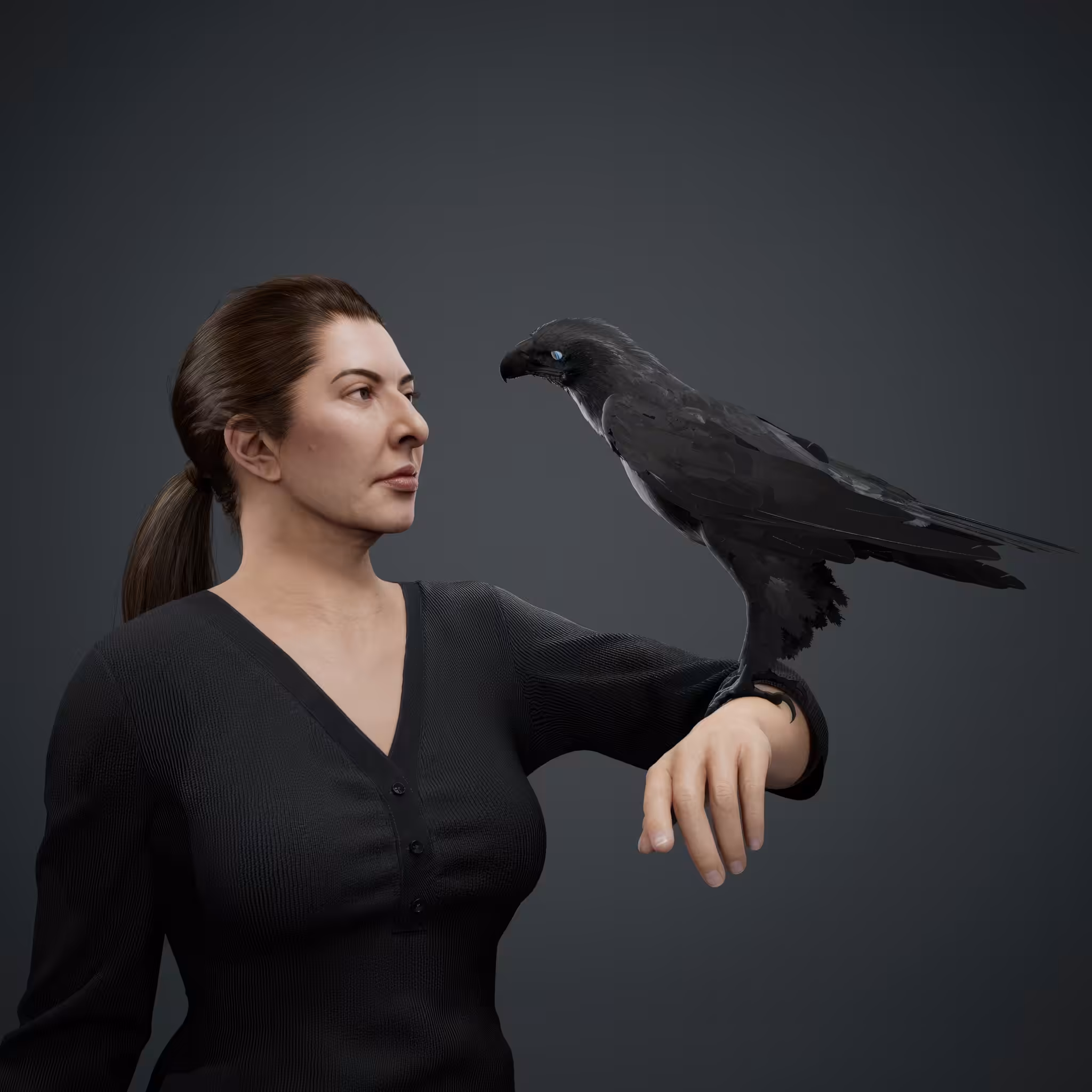 Portrait with Eagle #574