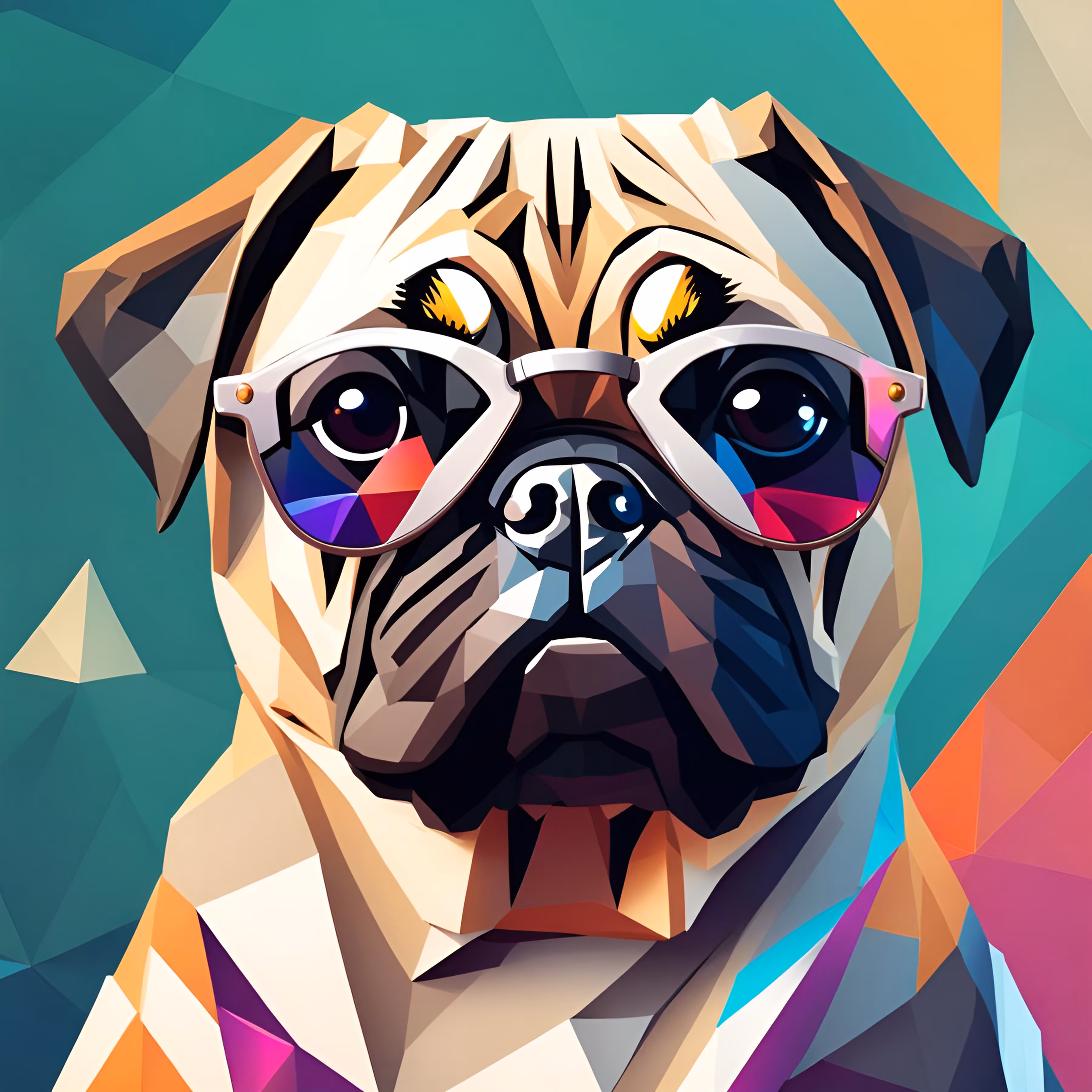 Lowpoly Pug #3