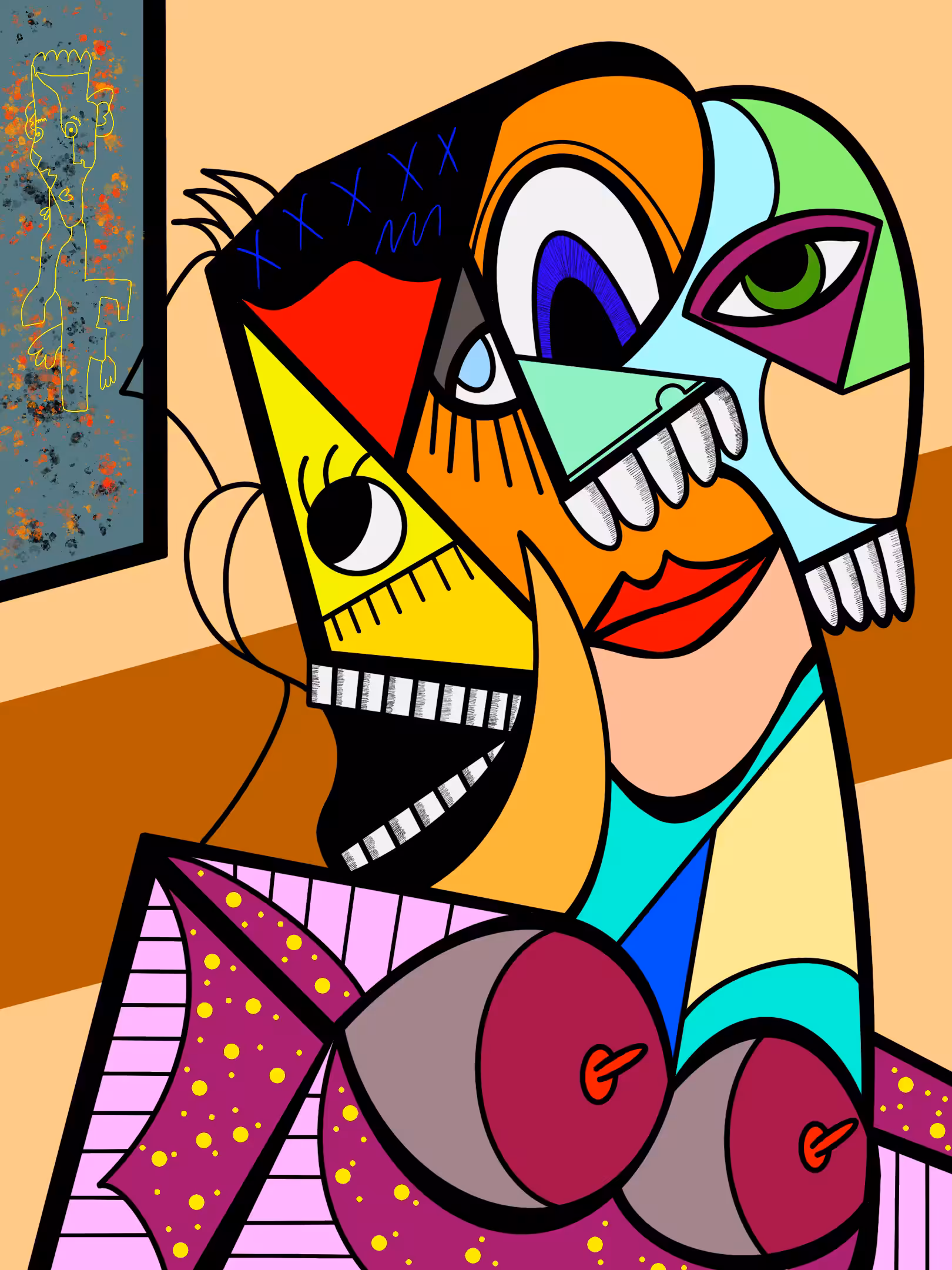 Admiring glances at art