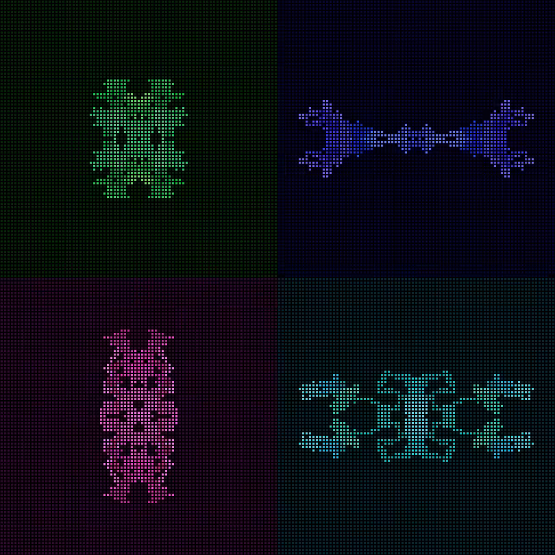 Dither Creatures 2x2 #80