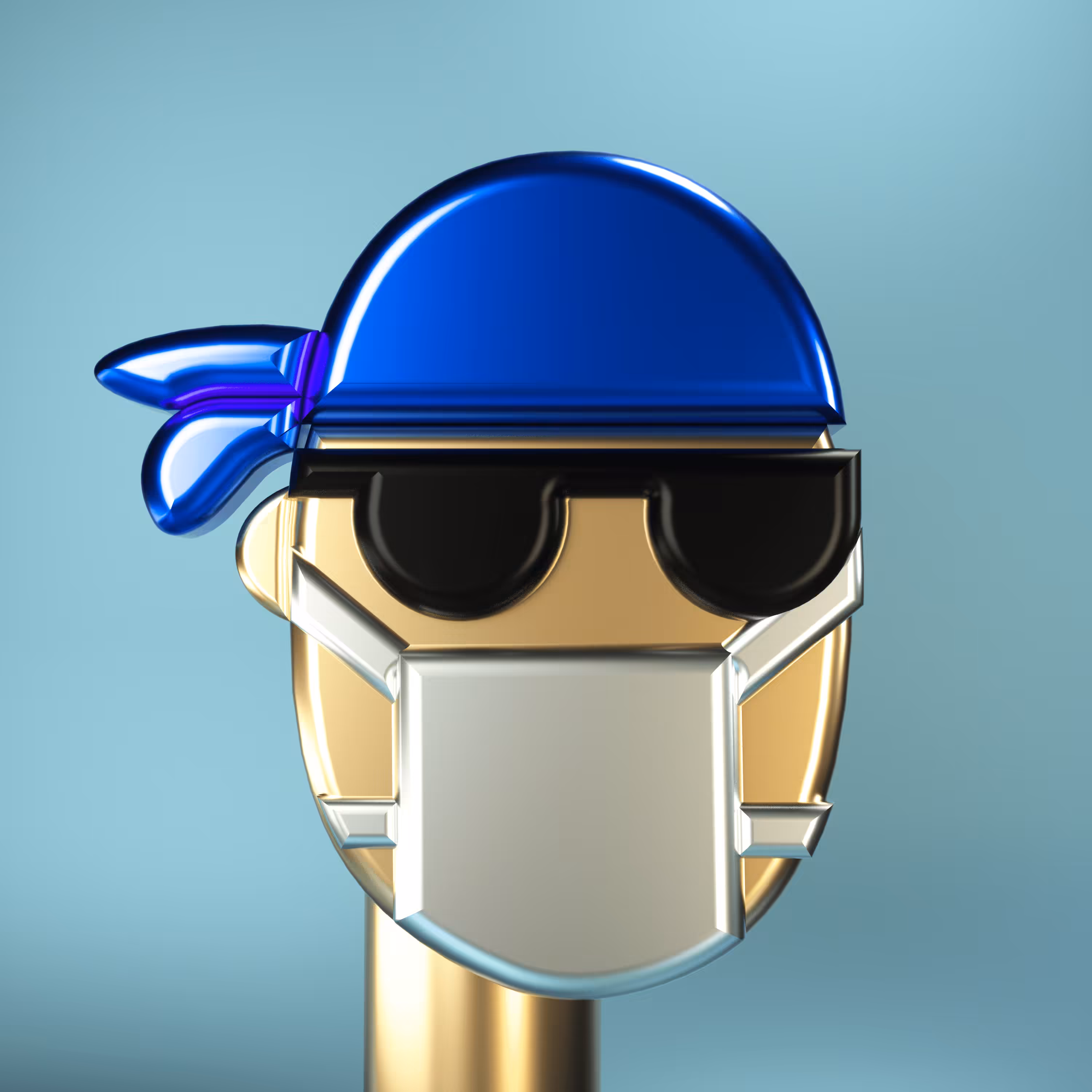 3D Chrome Punks: 3D Chrome Punk #0118