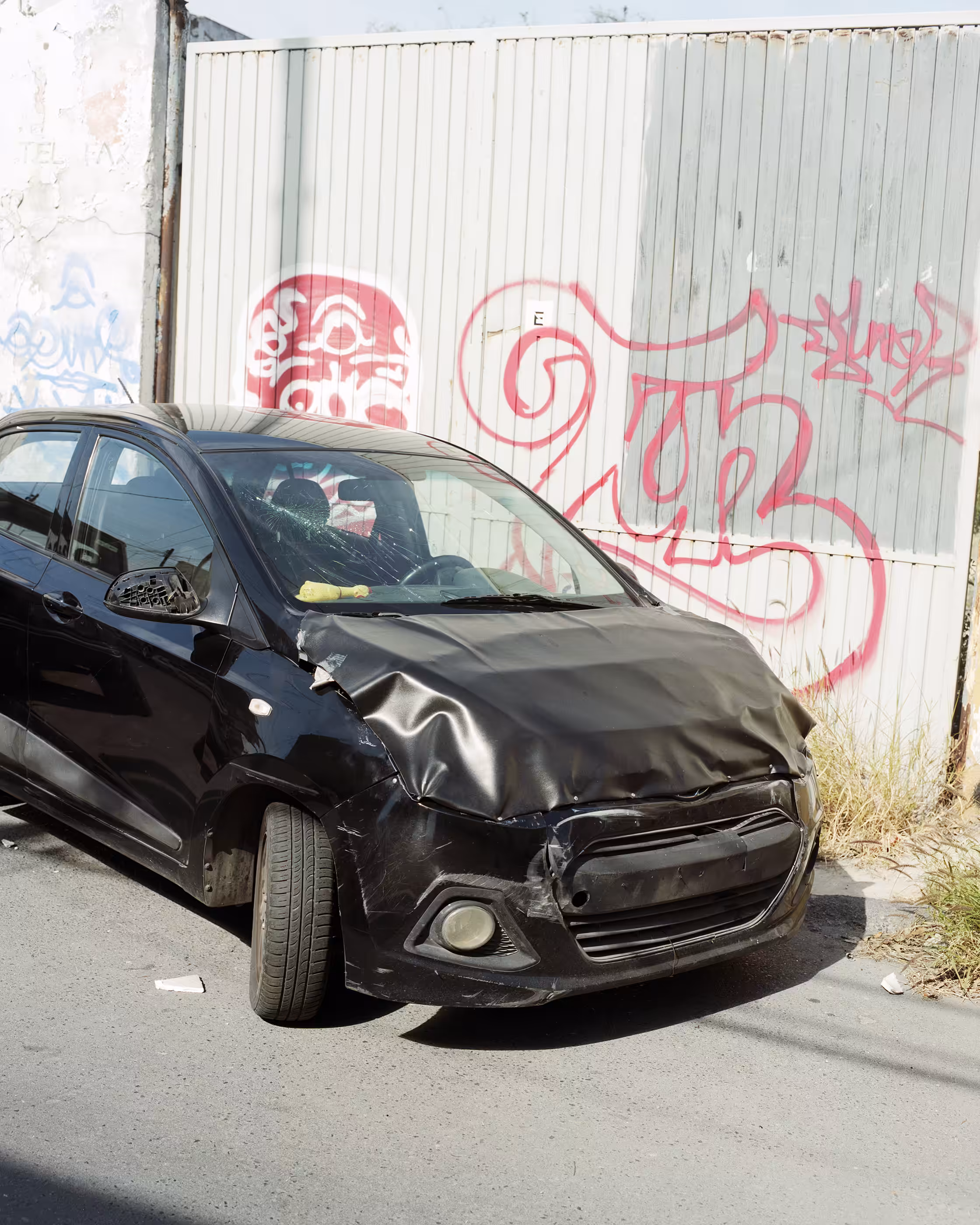 An Uncomfortably Placed Car