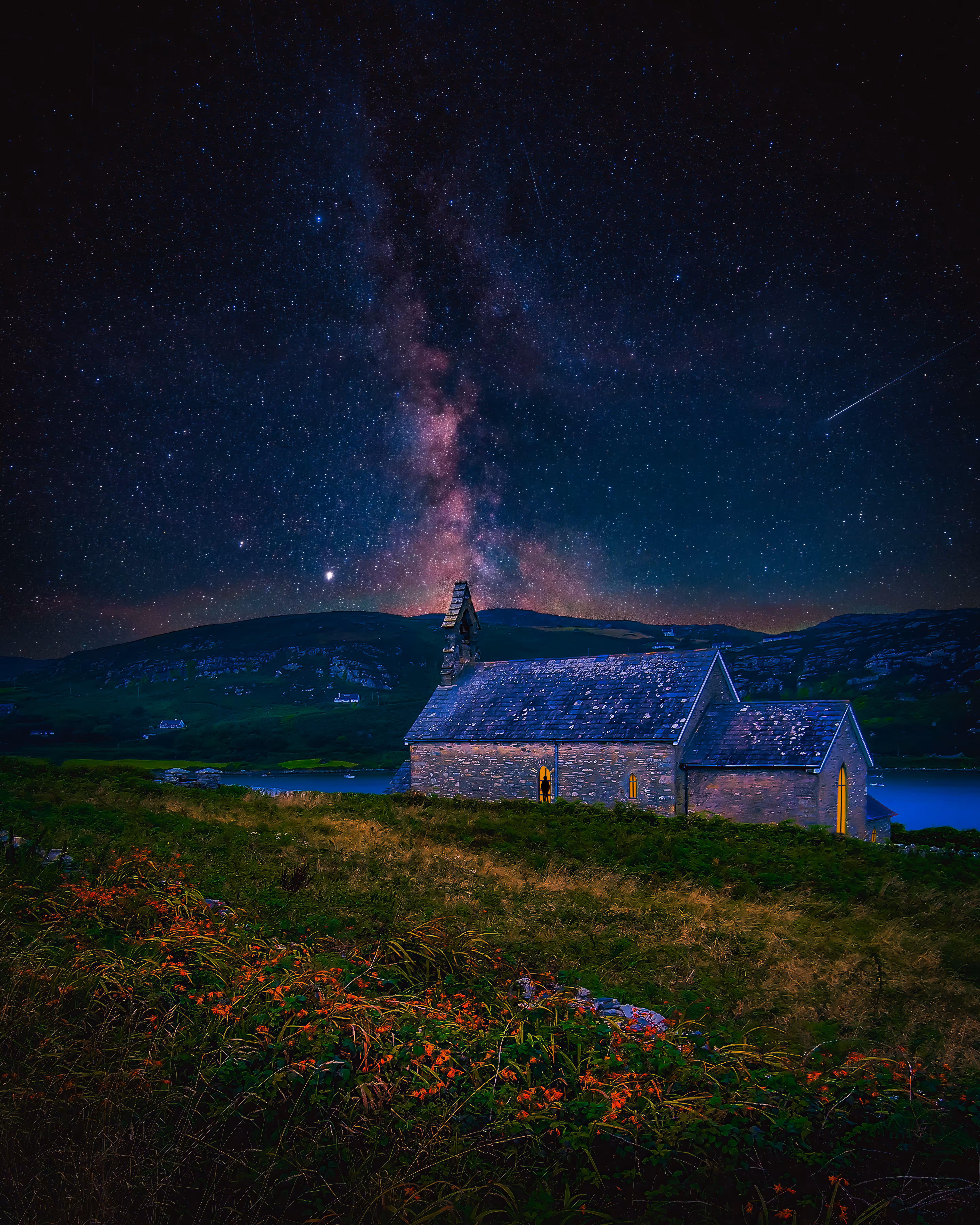 Summer Night over Church of St. Brendan the Navigator