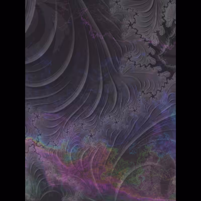 monochrome nebular fractal #1