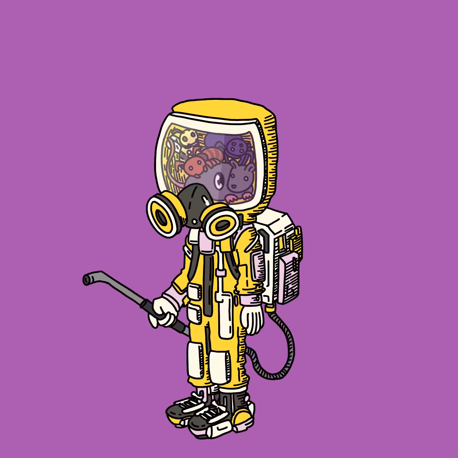 One eyed guys: Pest control technician OEG