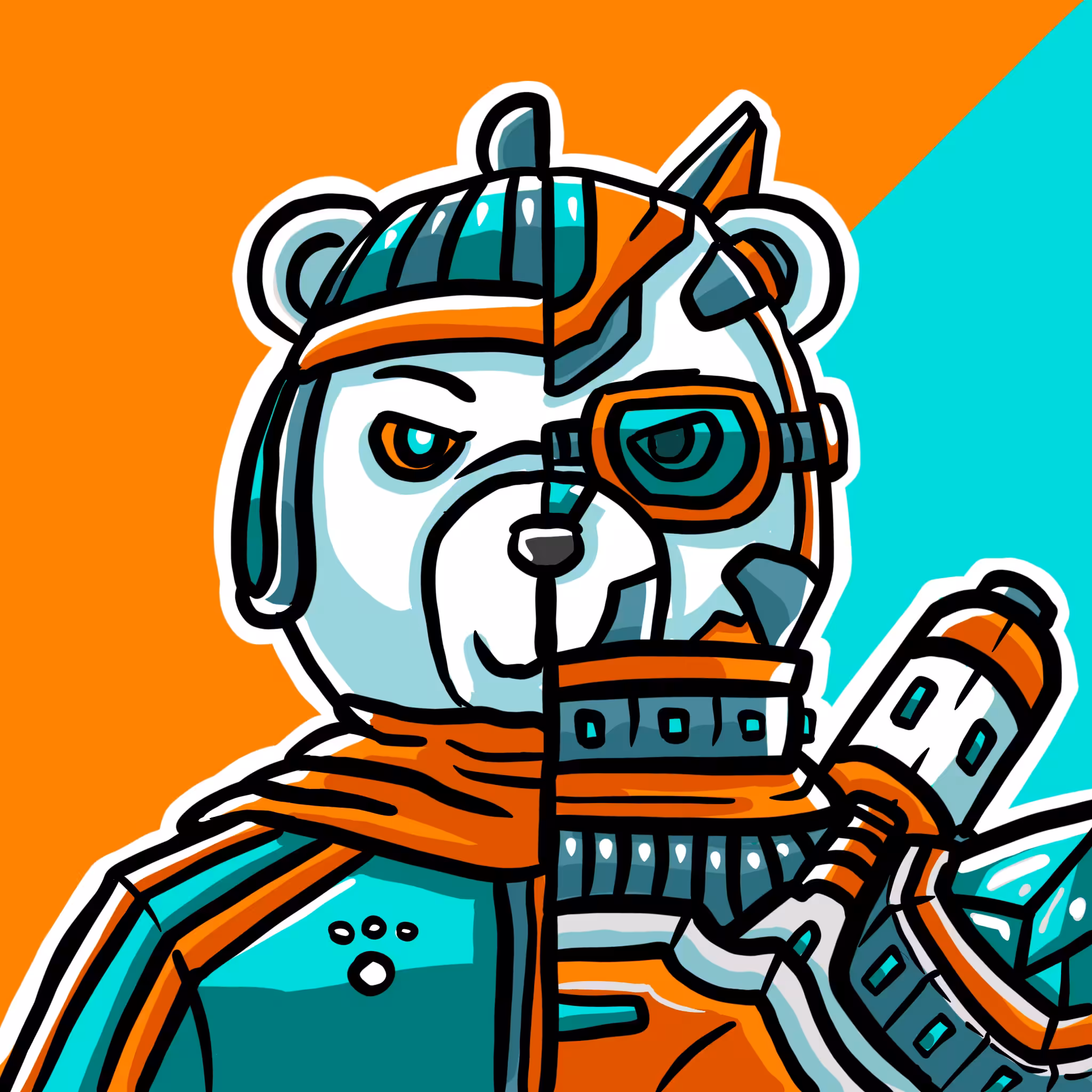 Mirror Zoo: Polarbear / Snowboy (common)