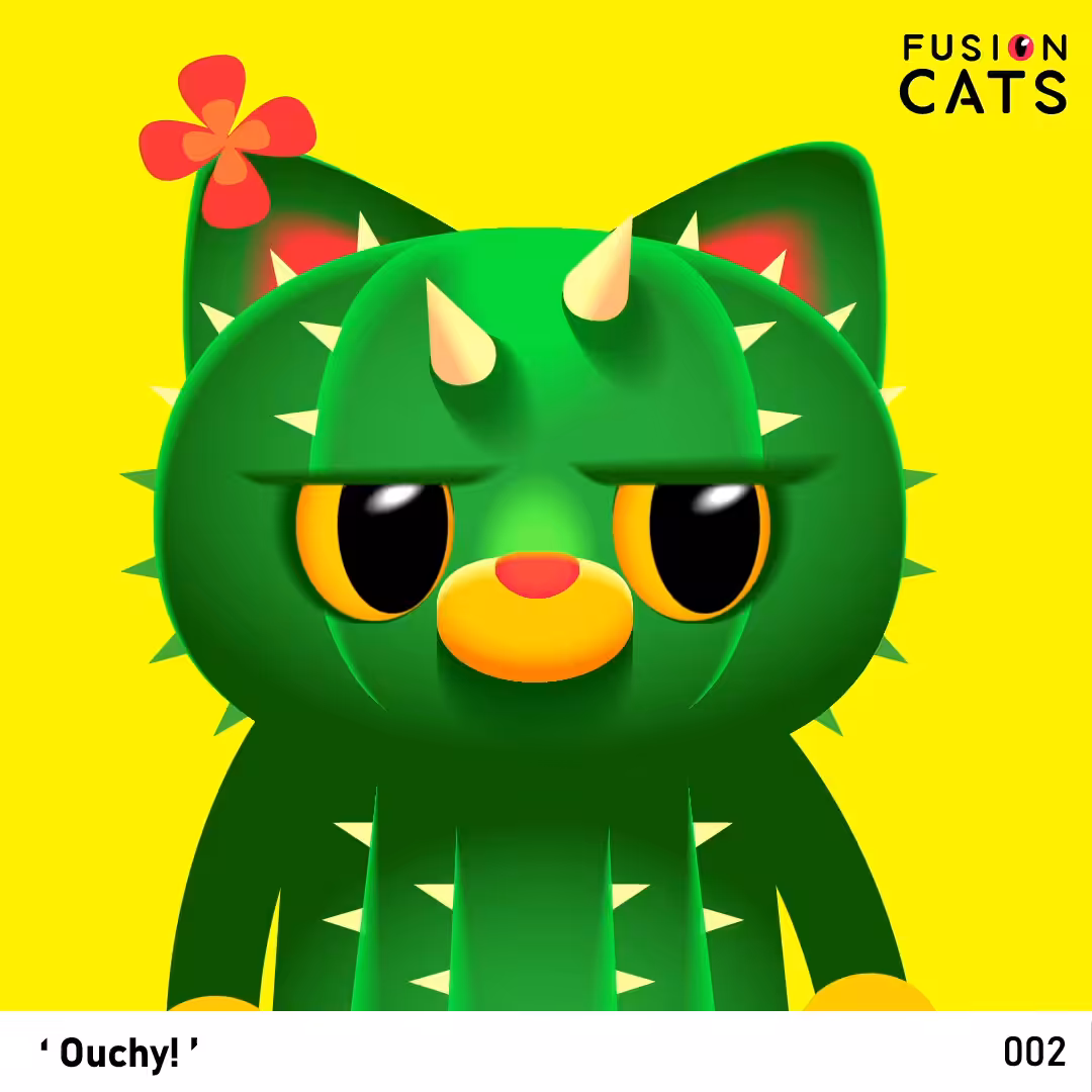 Fusion Cats Collection - ‘Ouchy! ’ #002