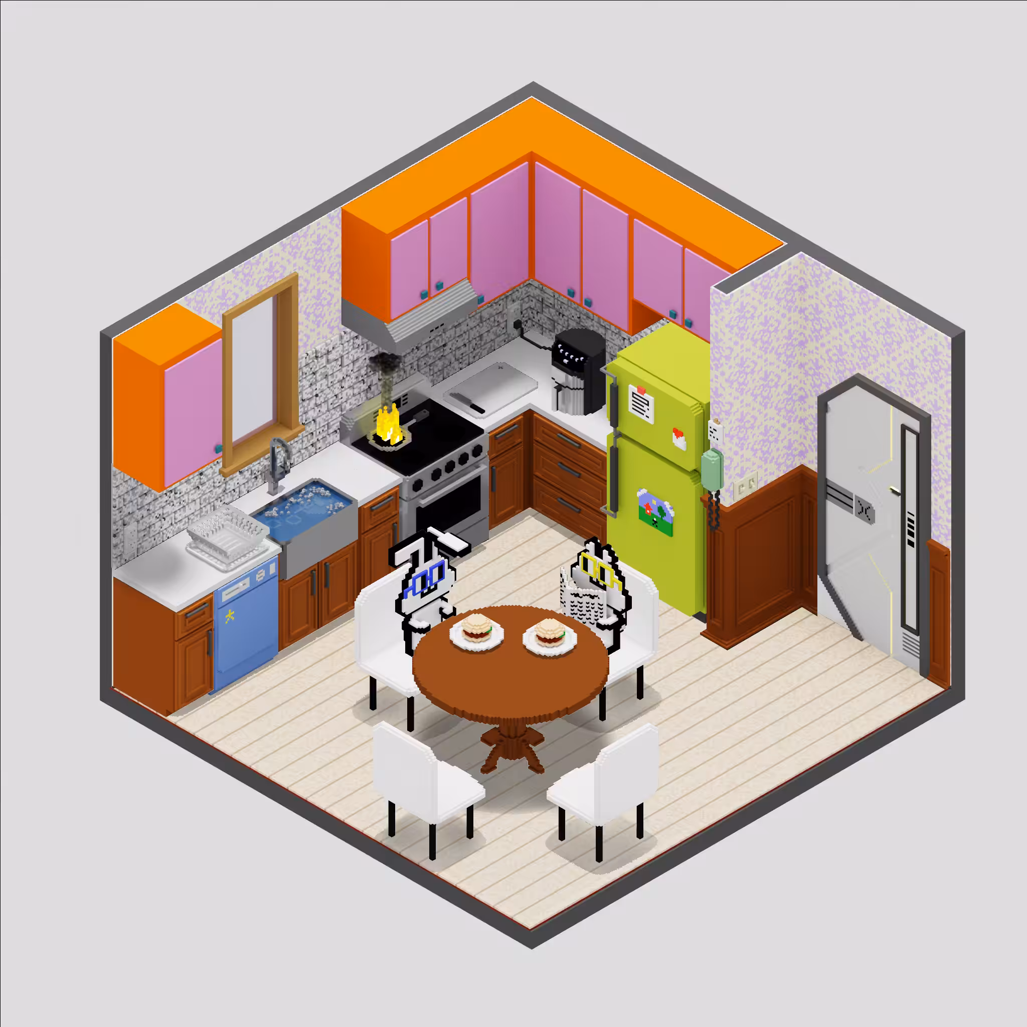 Many-Rooms Interpretation: Kitchen: Kitchen #32