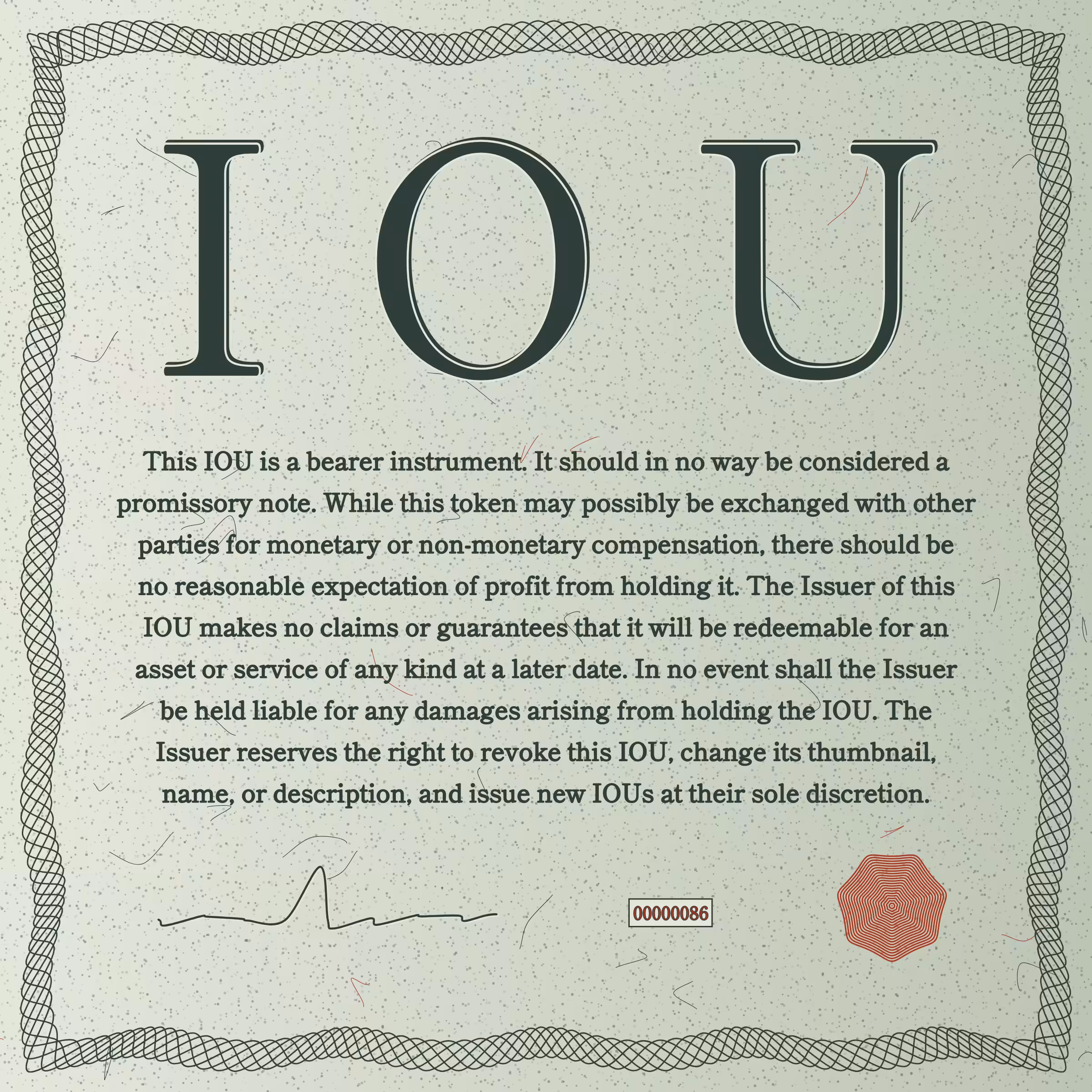 IOU #86