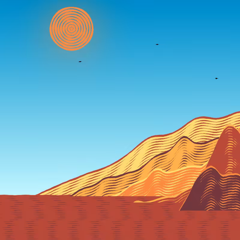 Painted Mountain Sunset #92