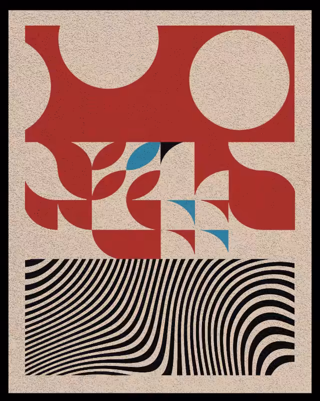 Bauhaus art #red #52