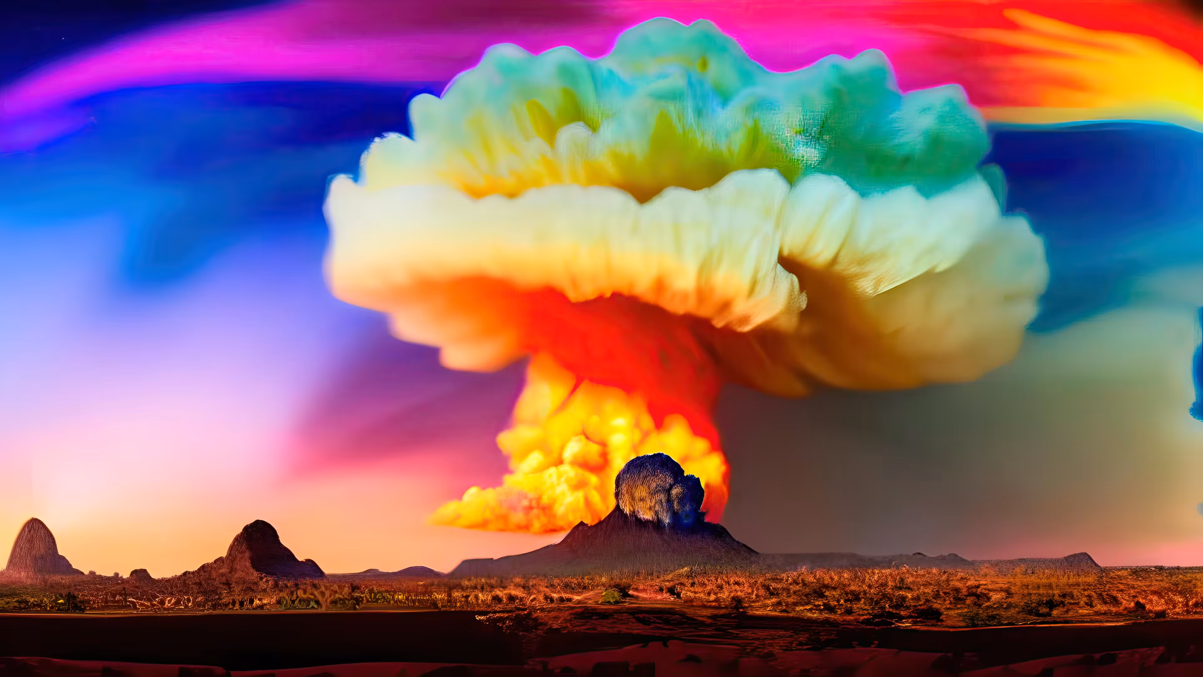 Simulation Number 89: Rainbow Mushroom Cloud