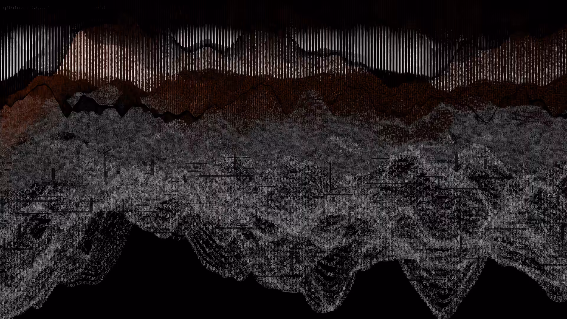 Pixel rain in a data landsacape #105