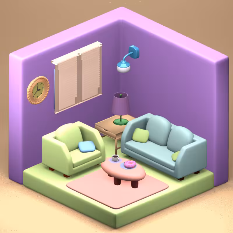 3D Fantasy Living room #25