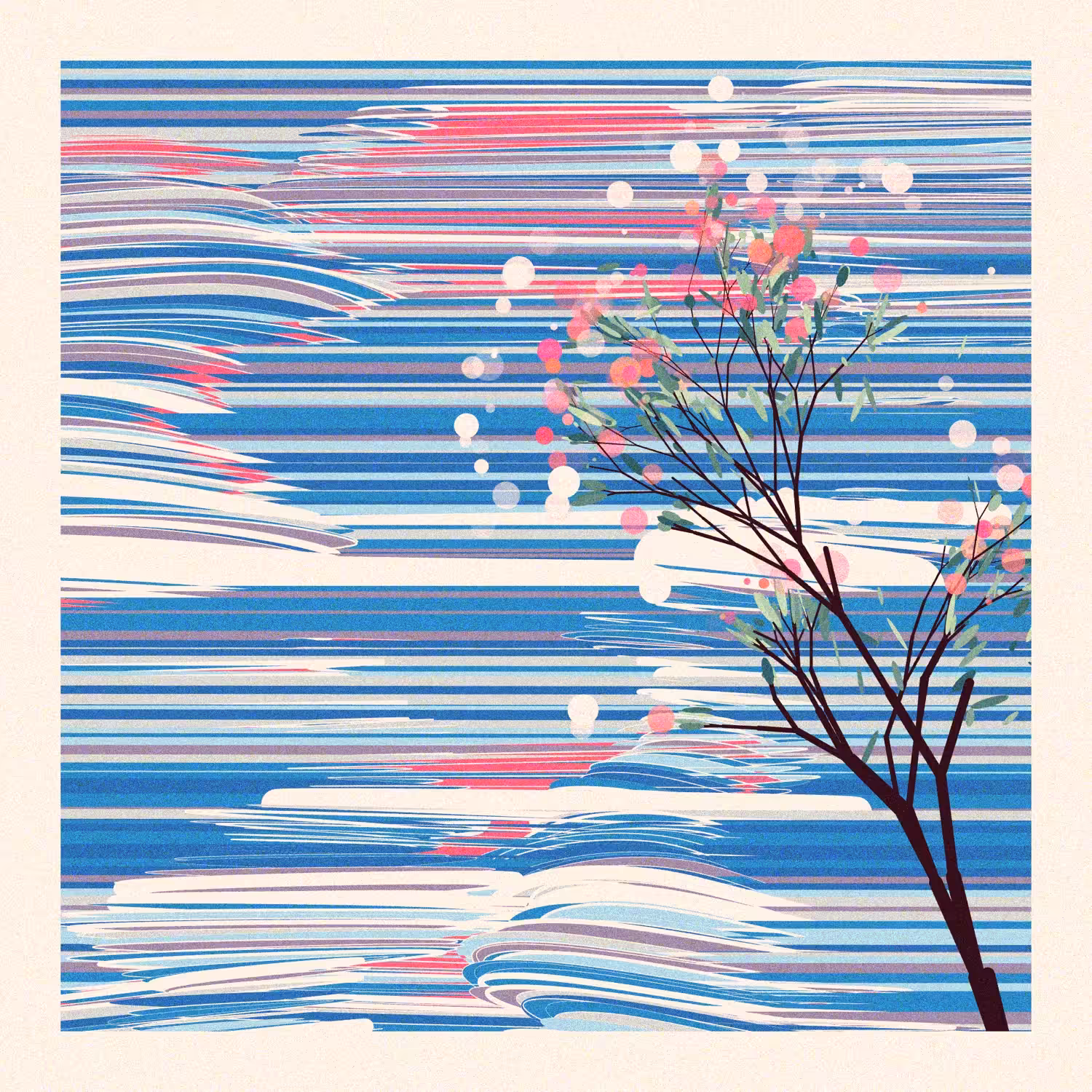 The Blossoms Behind the River