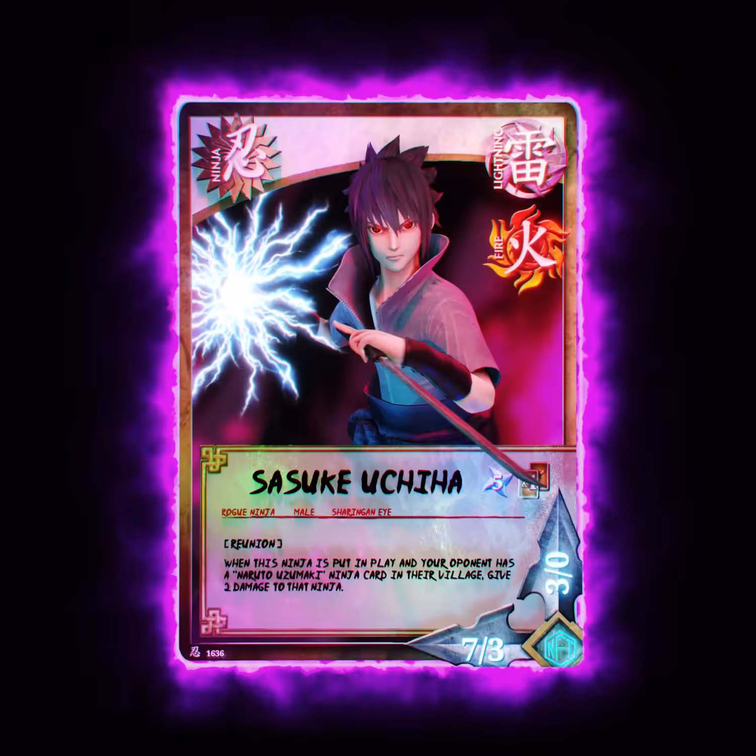 Sasuke Uchiha Special Art | Collectible Card #2