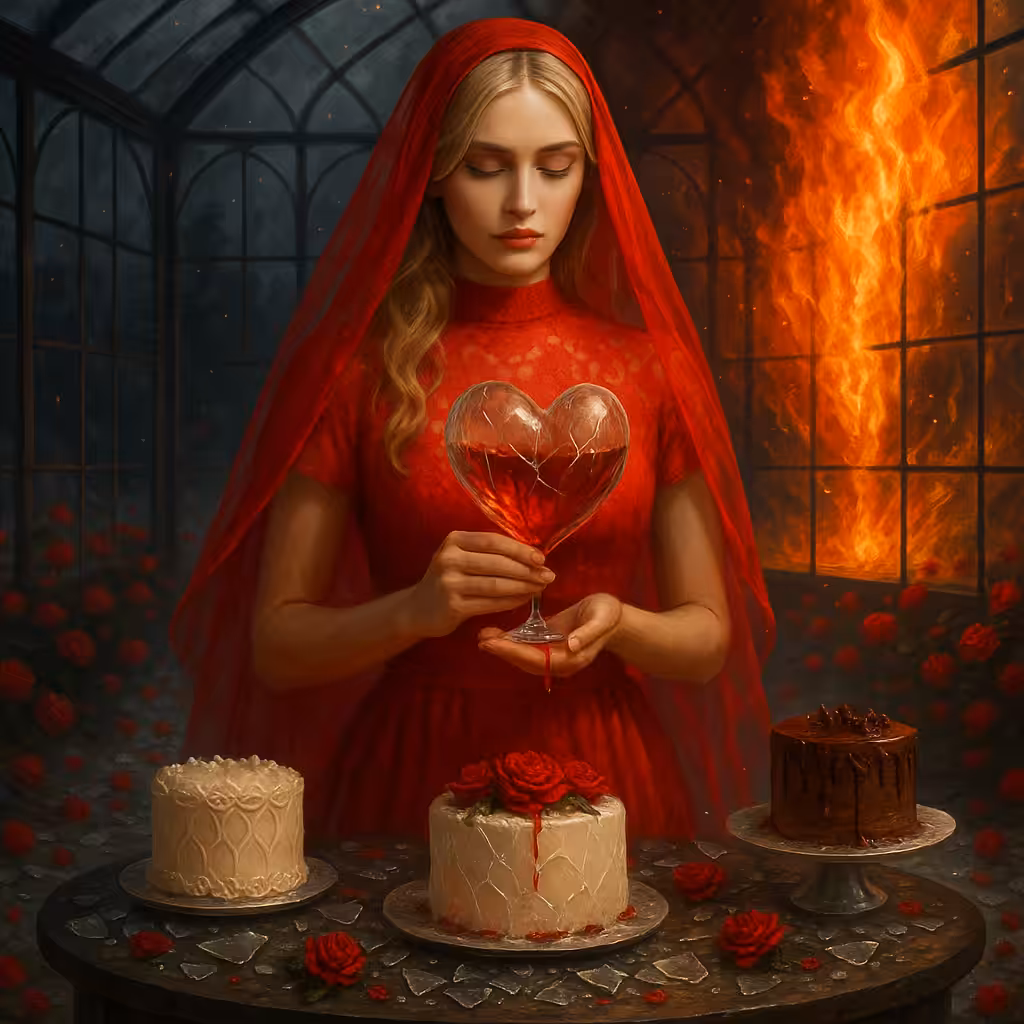 Glass Heart Garden: The Crimson Veil