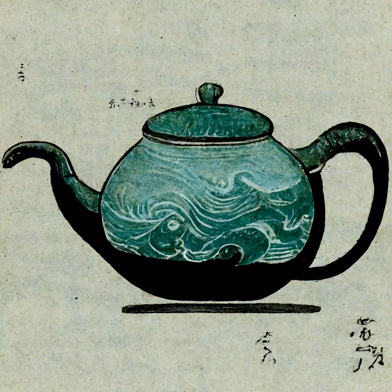 minty waves ushirode kyūsu (後手急須) 