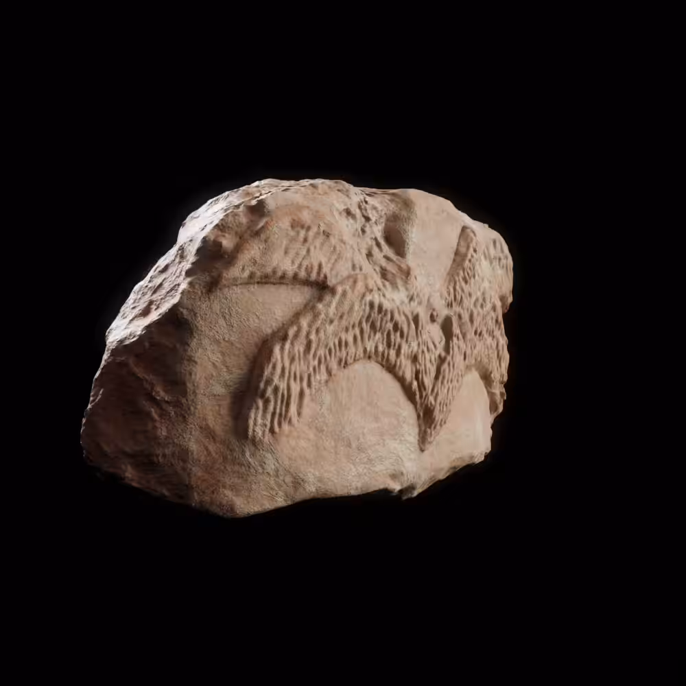 Fragmentary marble Seraph