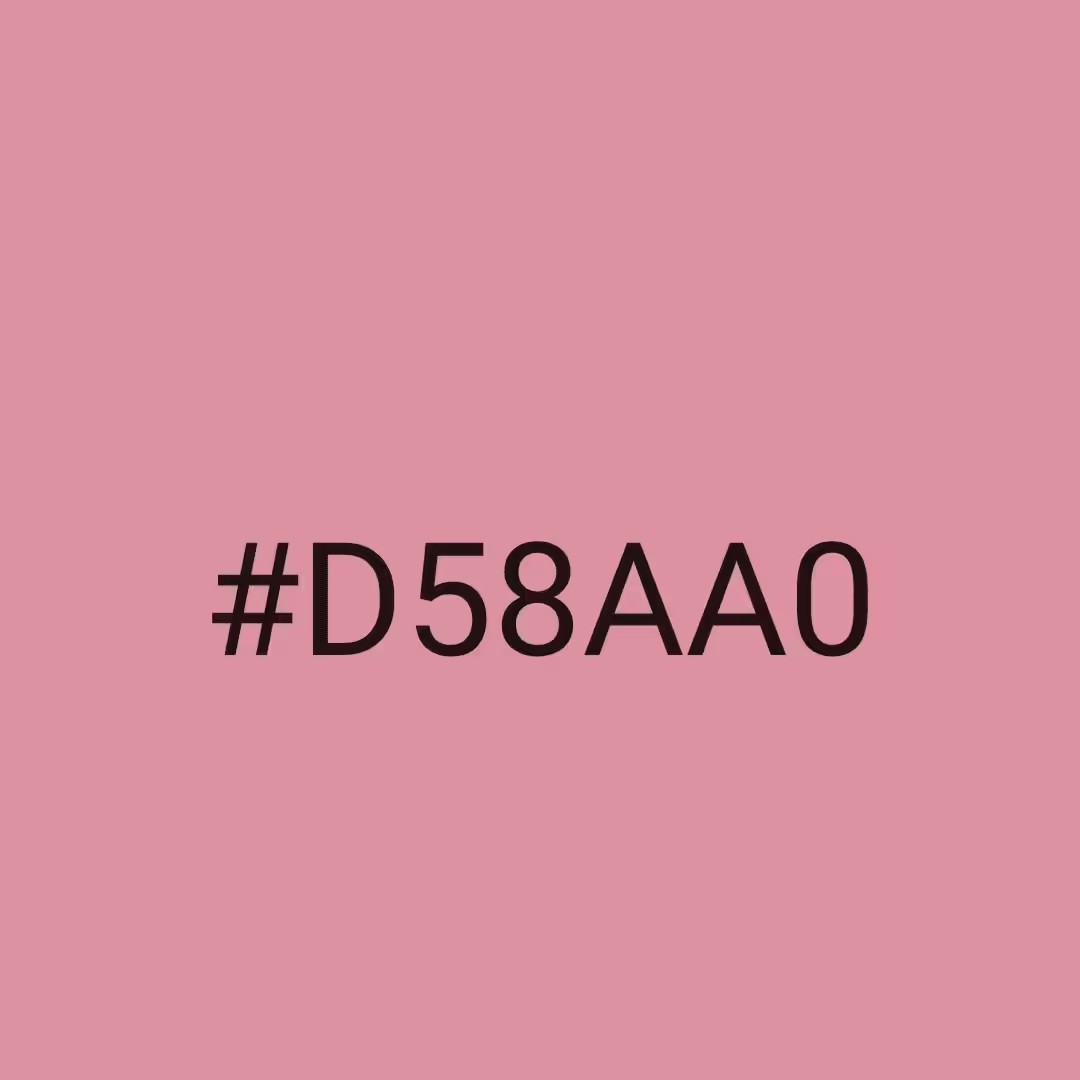 #D58AA0  - RNG Color Experiment 
