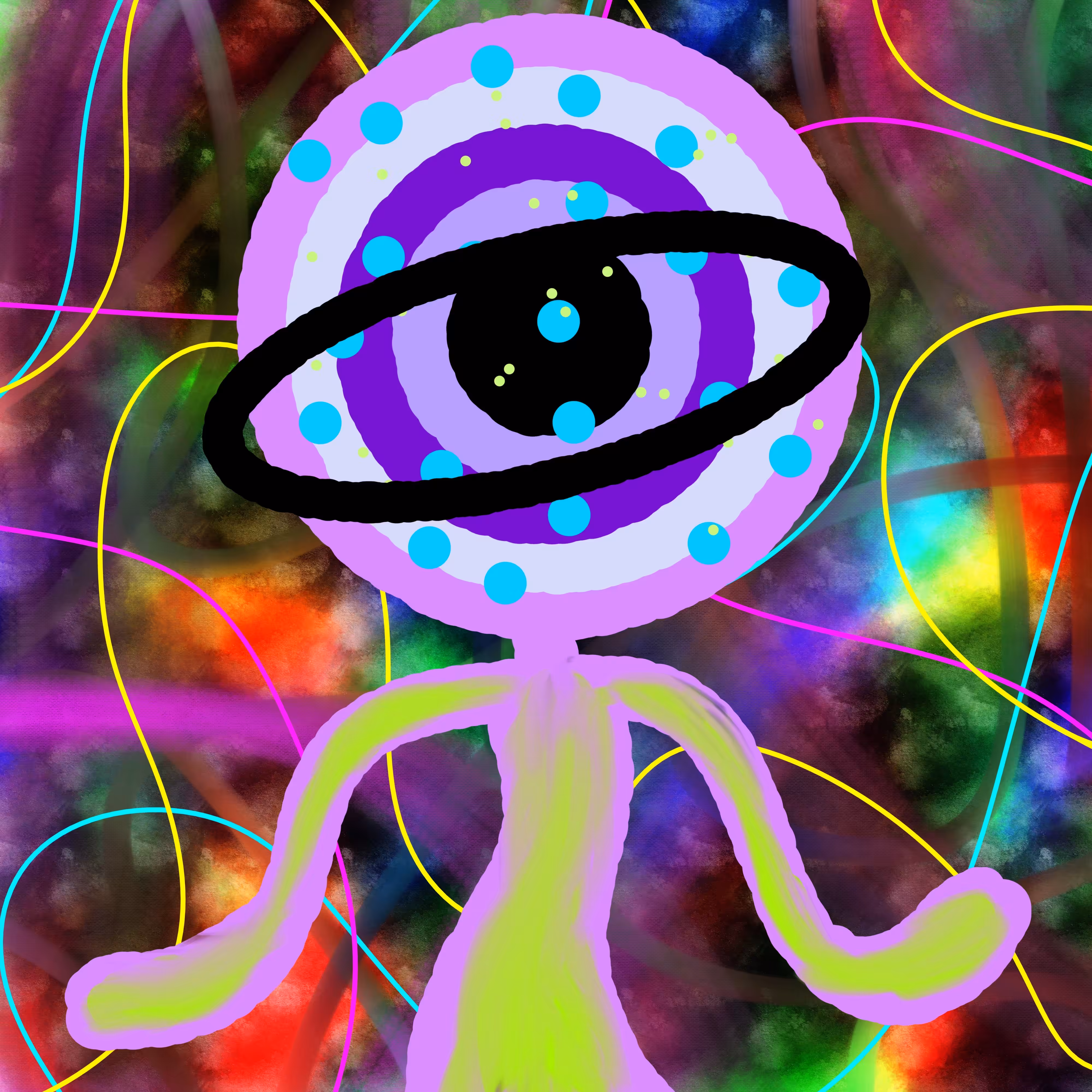 just on eye