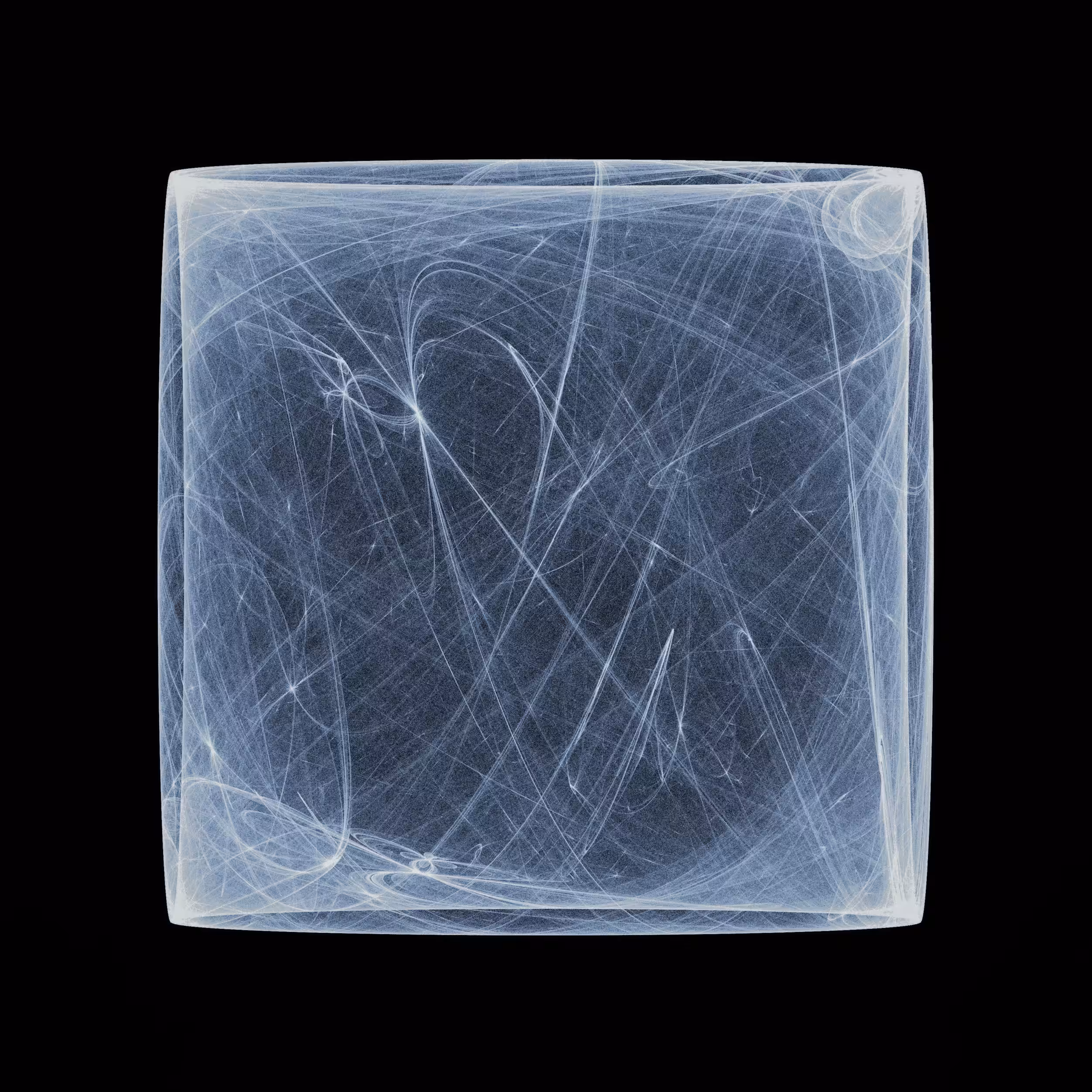 A chaotic attractor frozen in time