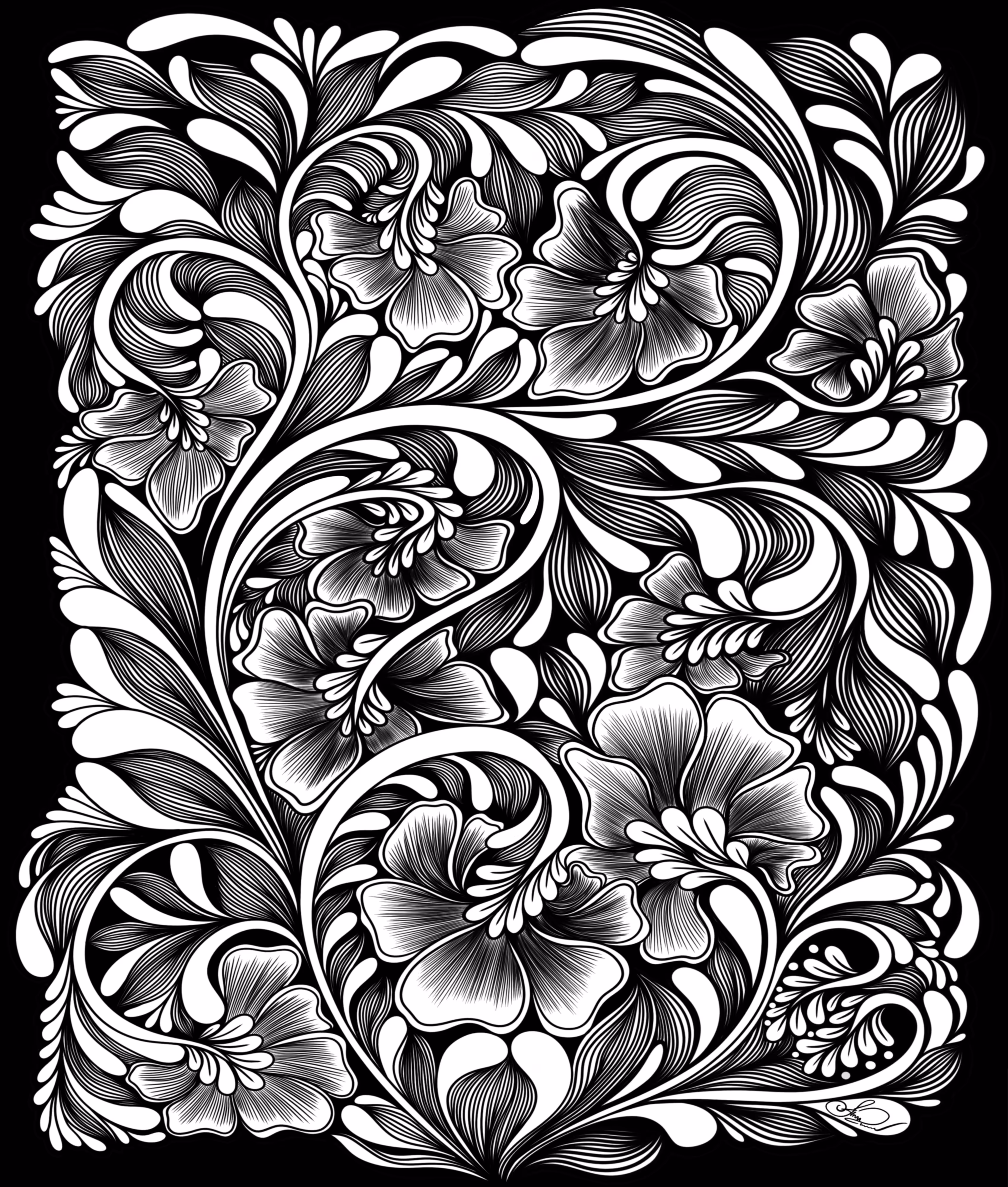 Black Ink Blooms : Quest for Perfection 