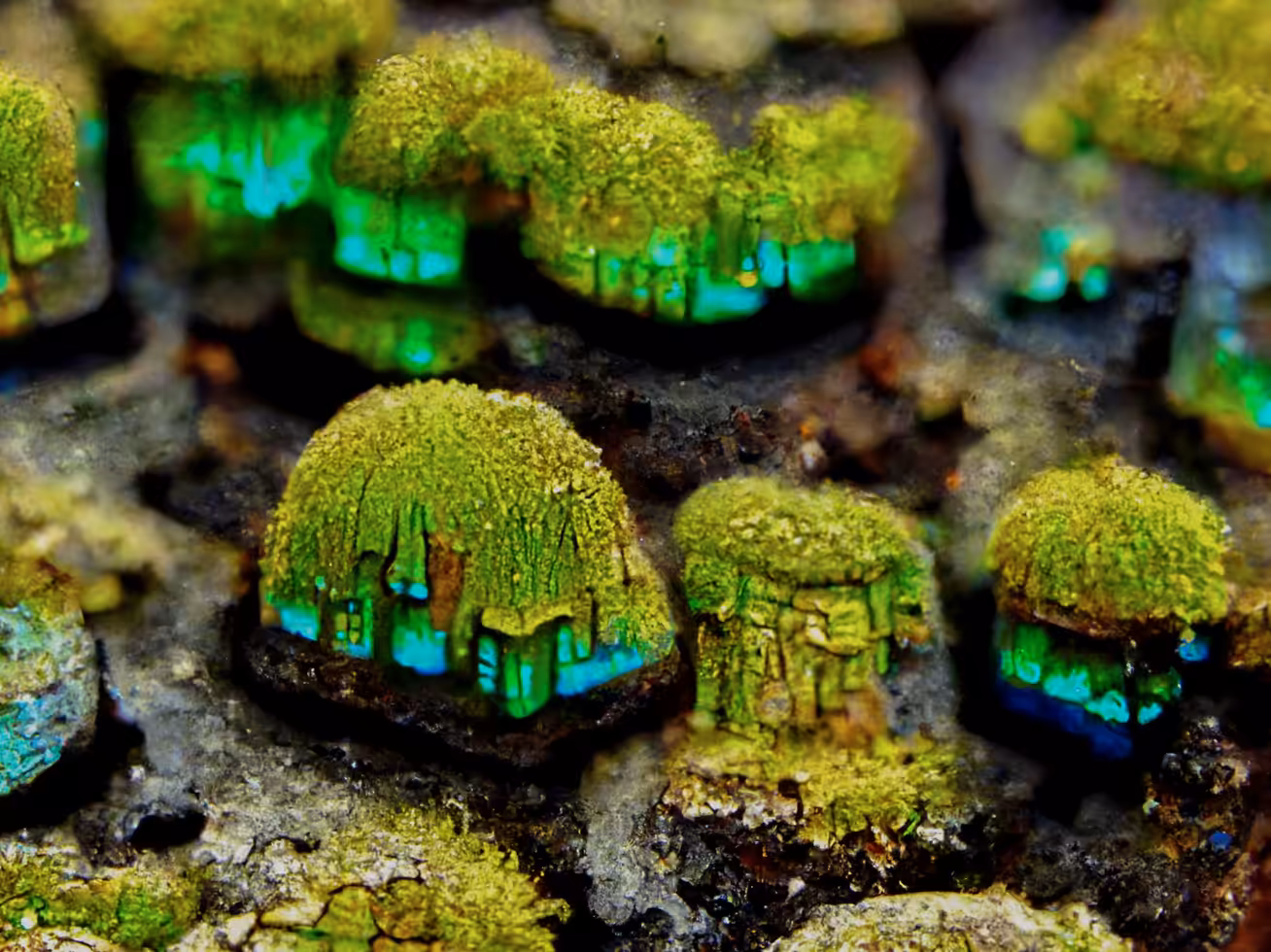 Mossy huts