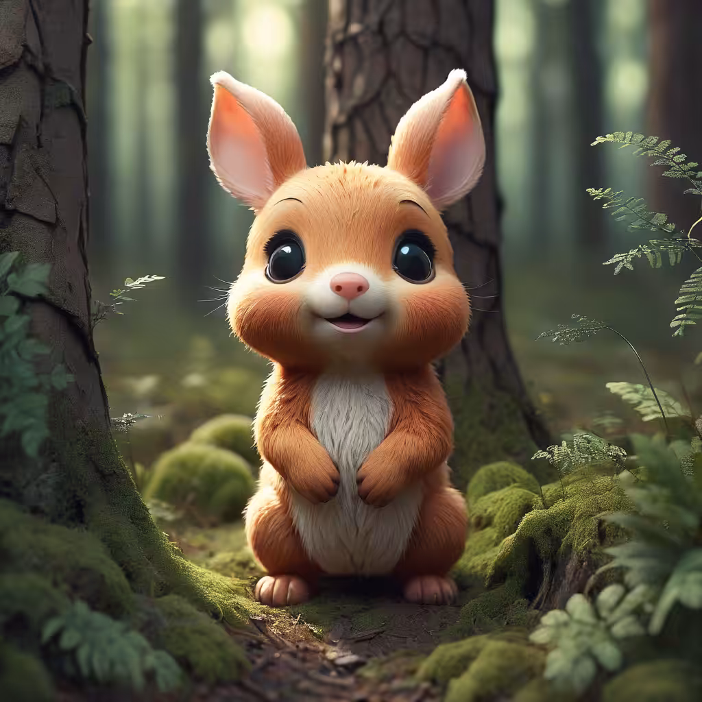 A CUTE LIL RABBIT