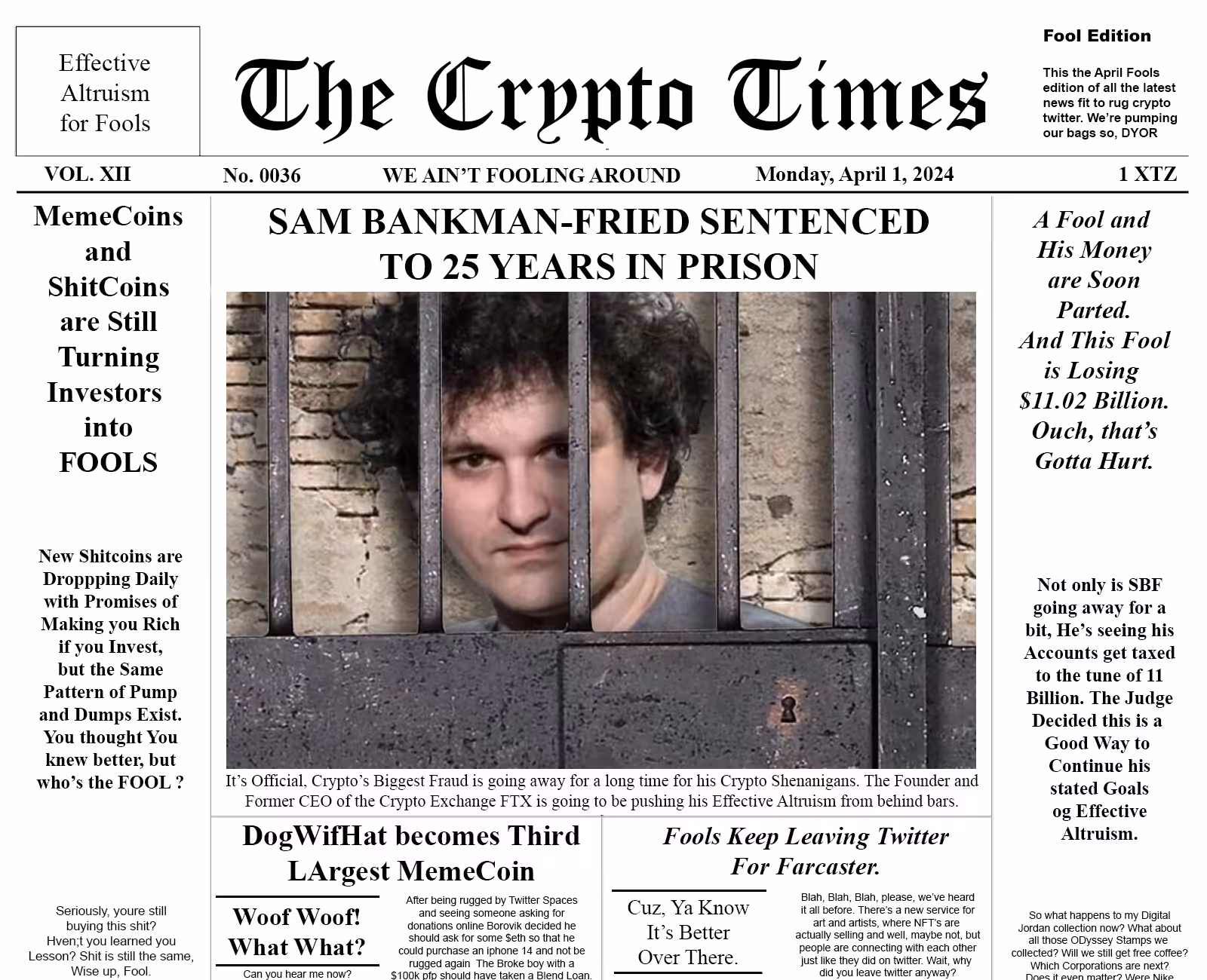 The Crypto Times 0036 - No Fooling Around