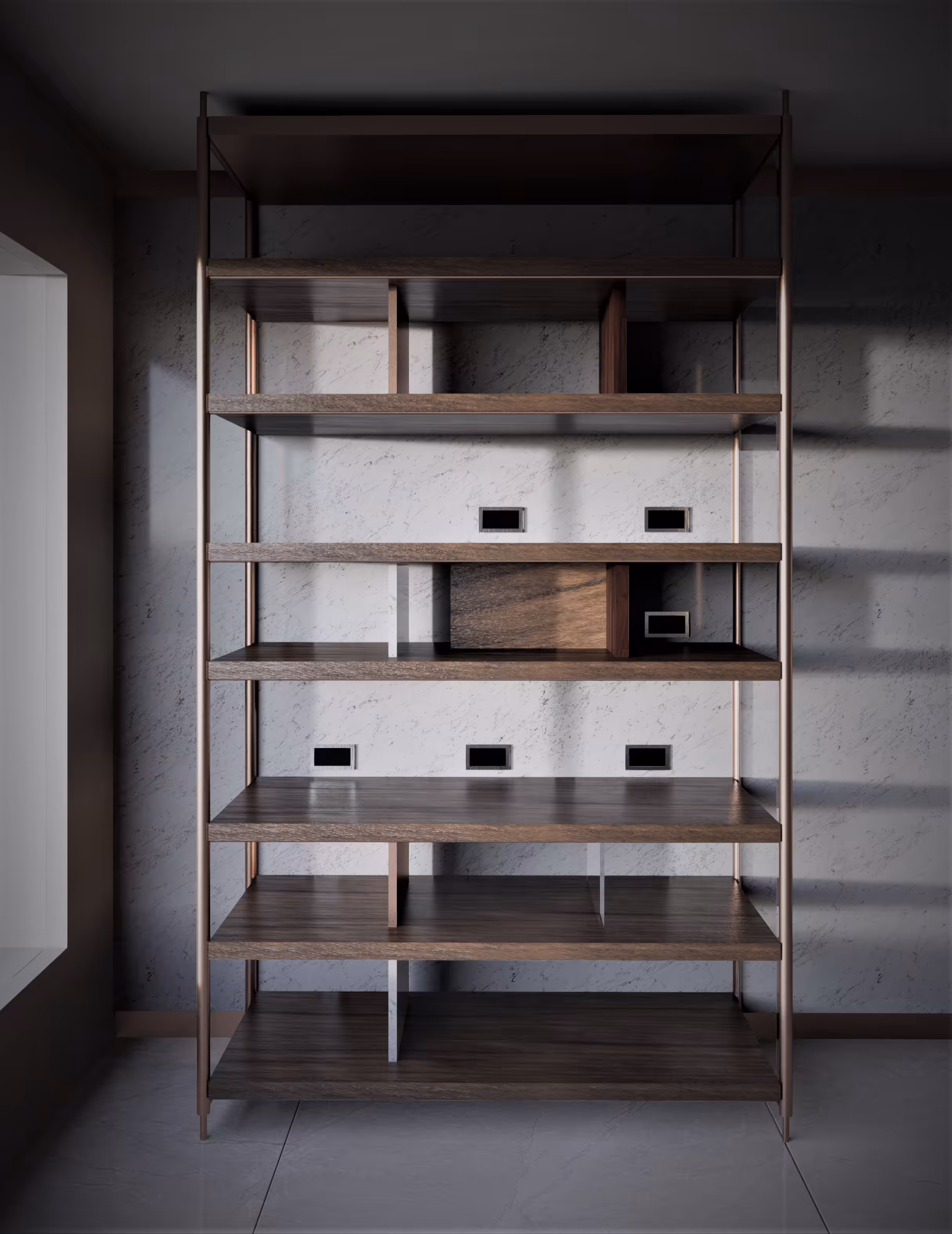 Rose gold cabinet