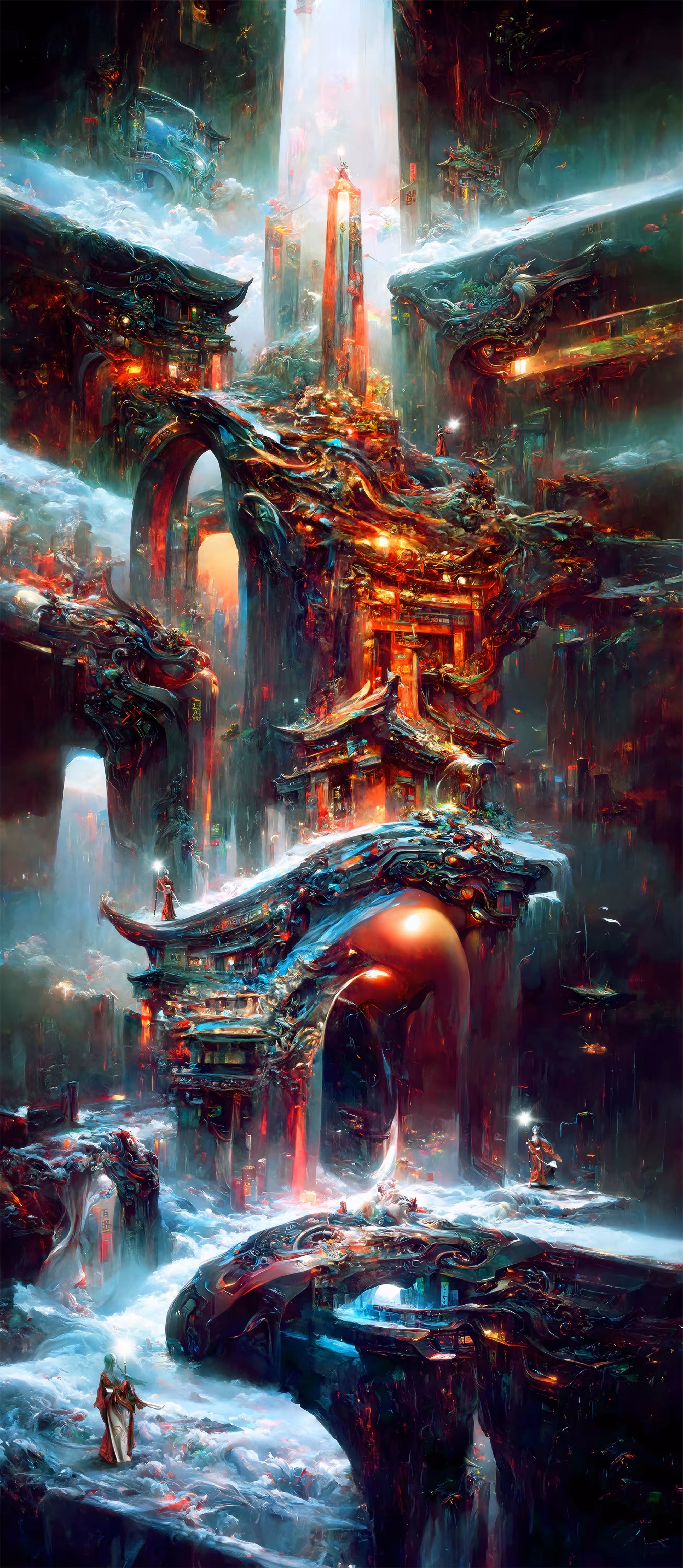 Pillar of Light and the shrine maidens