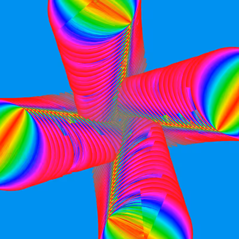 Fibonacci Rainbow Spirals 13 #2