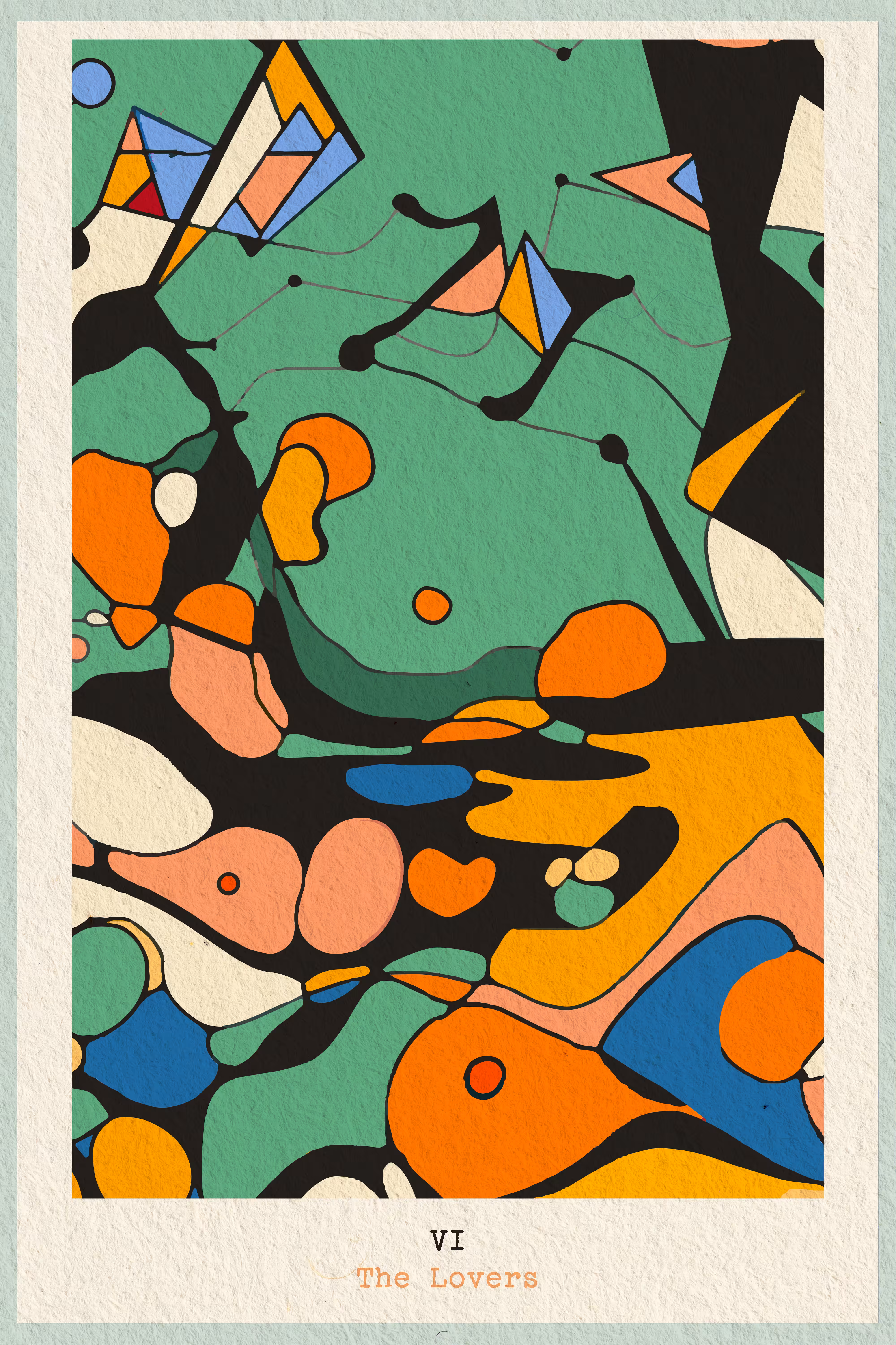 Jawbone Tarot: Card VI - The Lovers