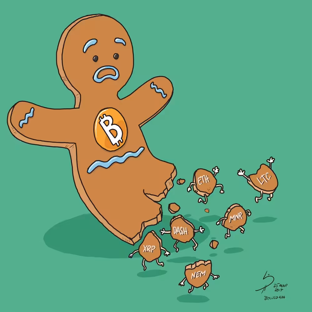 Bitcoin Gingerbread Man (Originally printed 25 March 2017)