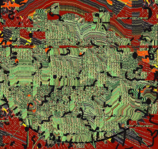 Lee Mullican: LMT2B.TGA, "Arc Field"