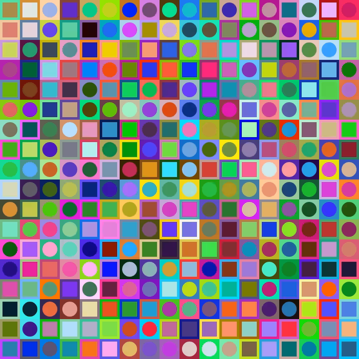Square Dot Composition #295