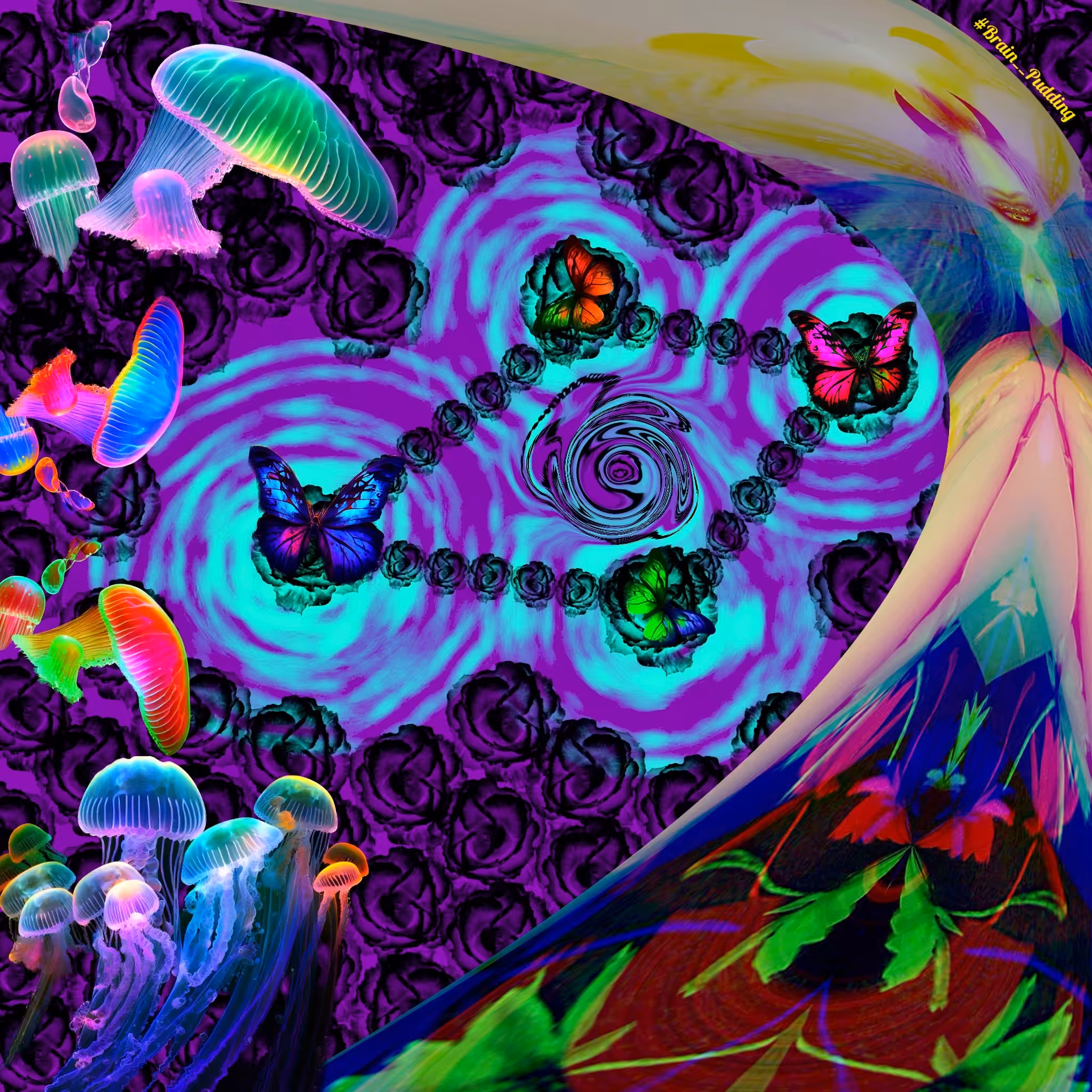 Jellyfish Realm of Butterfly Dreams